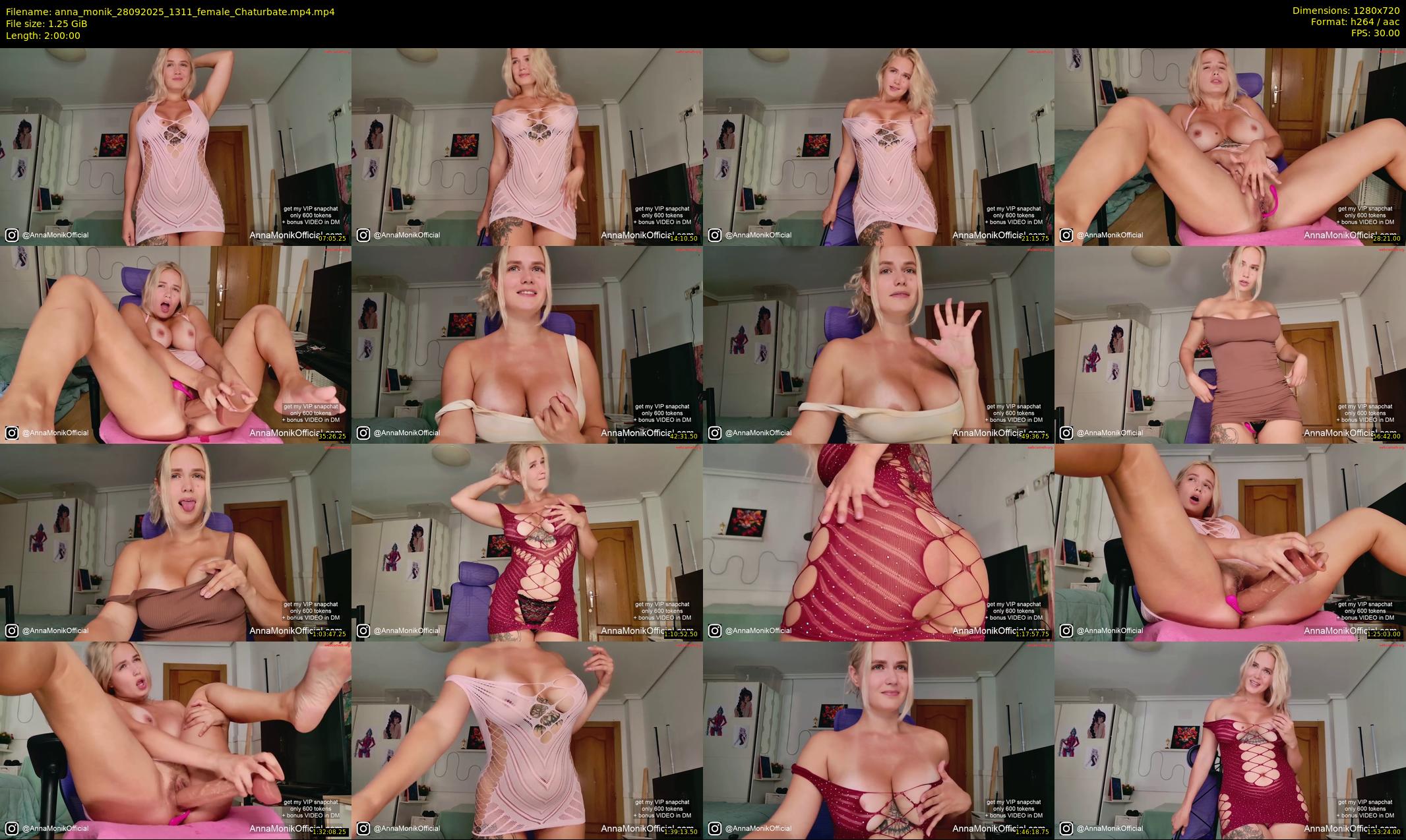 anna_monik — 120 minute Chaturbate couple cam show recording, 720p, Sep 28, 2025