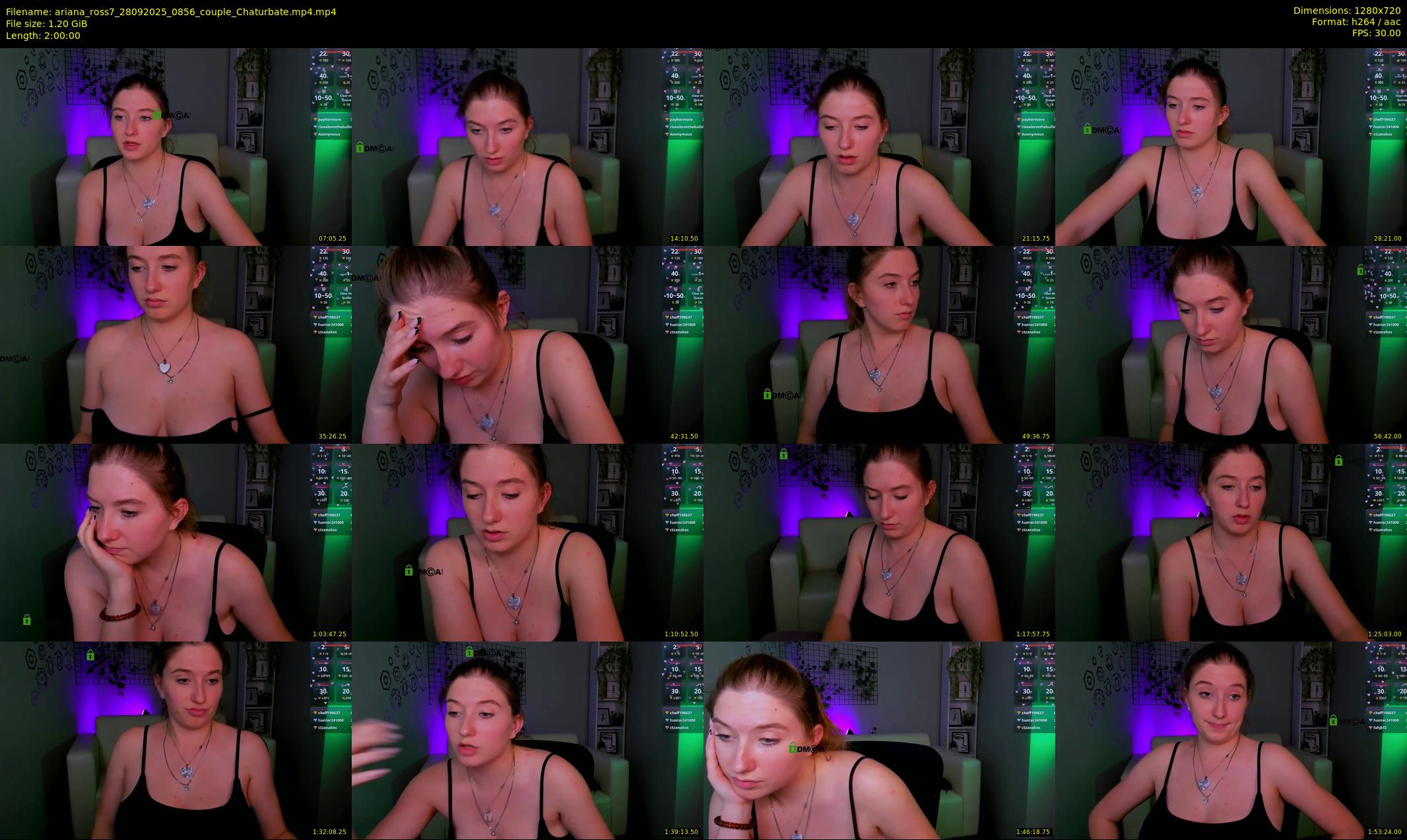 ariana_ross7 — 120 minute Chaturbate couple cam show recording, 720p, Sep 28, 2025