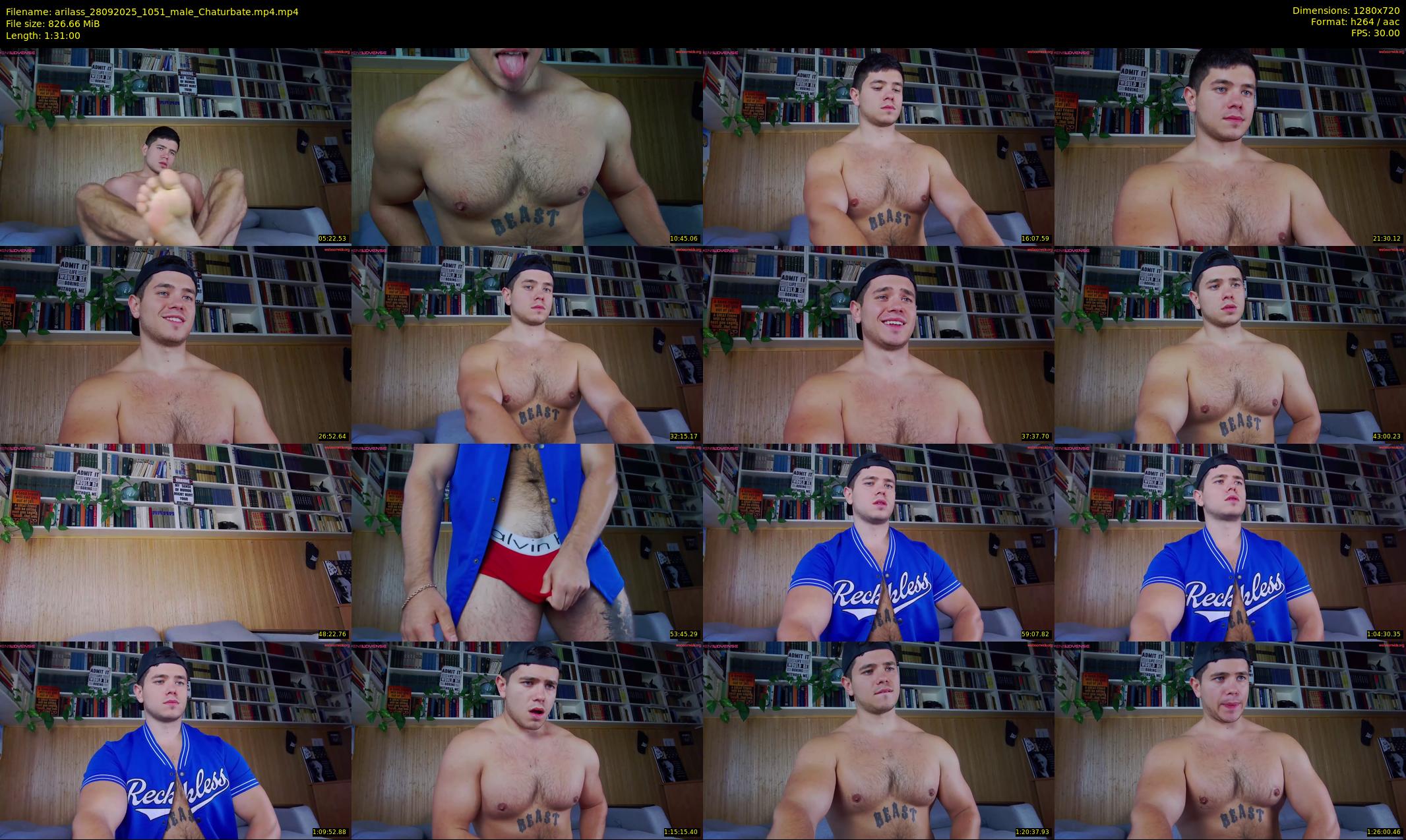arilass — 91 minute Chaturbate male cam show recording, 720p, Sep 28, 2025
