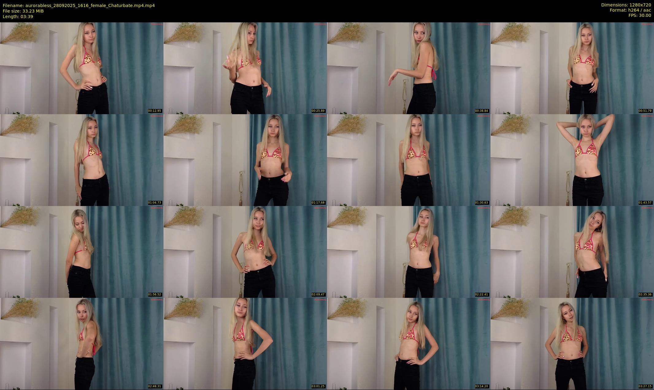 aurorabless — 4 minute Chaturbate female cam show recording, 720p, Sep 28, 2025