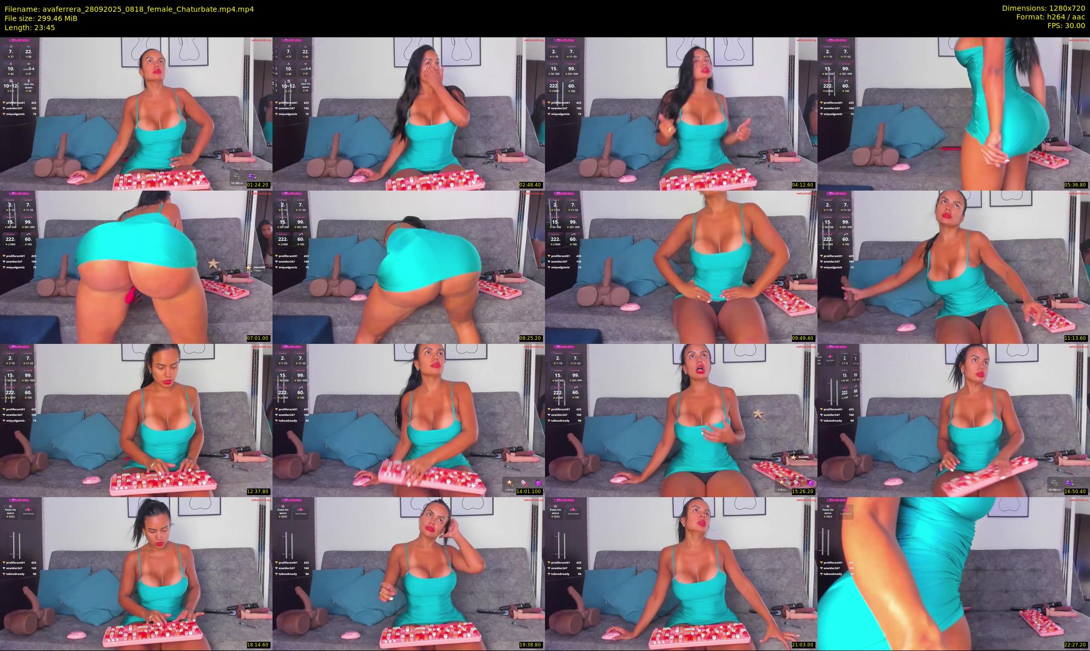 avaferrera — 24 minute Chaturbate female cam show recording, 720p, Sep 28, 2025
