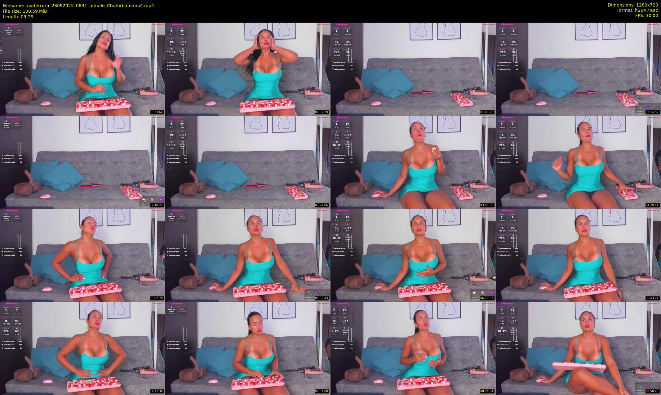 avaferrera — 10 minute Chaturbate female cam show recording, 720p, Sep 28, 2025