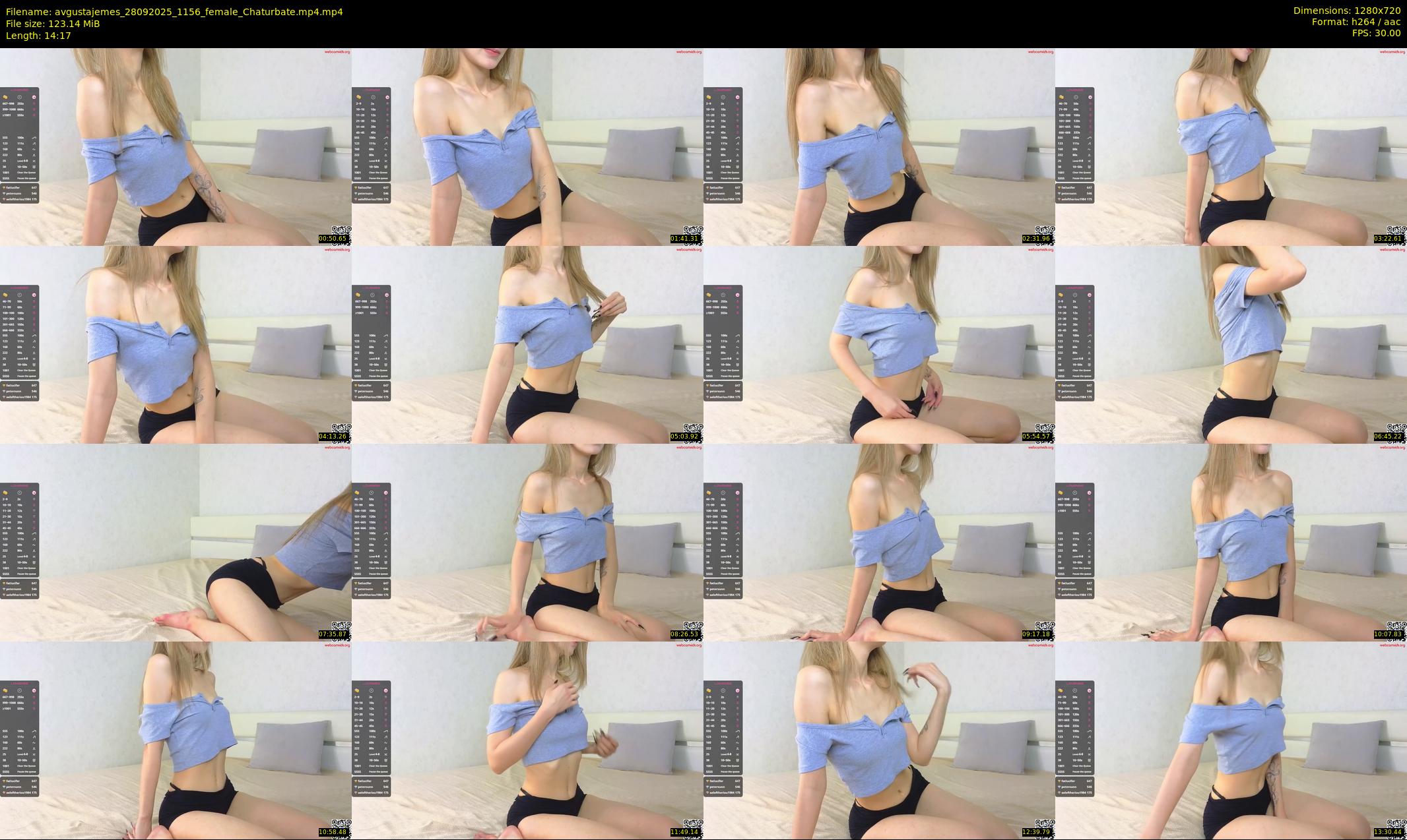 avgustajemes — 15 minute Chaturbate female cam show recording, 720p, Sep 28, 2025