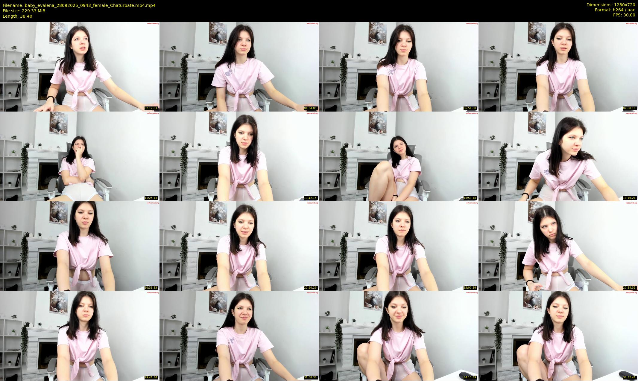 baby_evalena — 39 minute Chaturbate female cam show recording, 720p, Sep 28, 2025