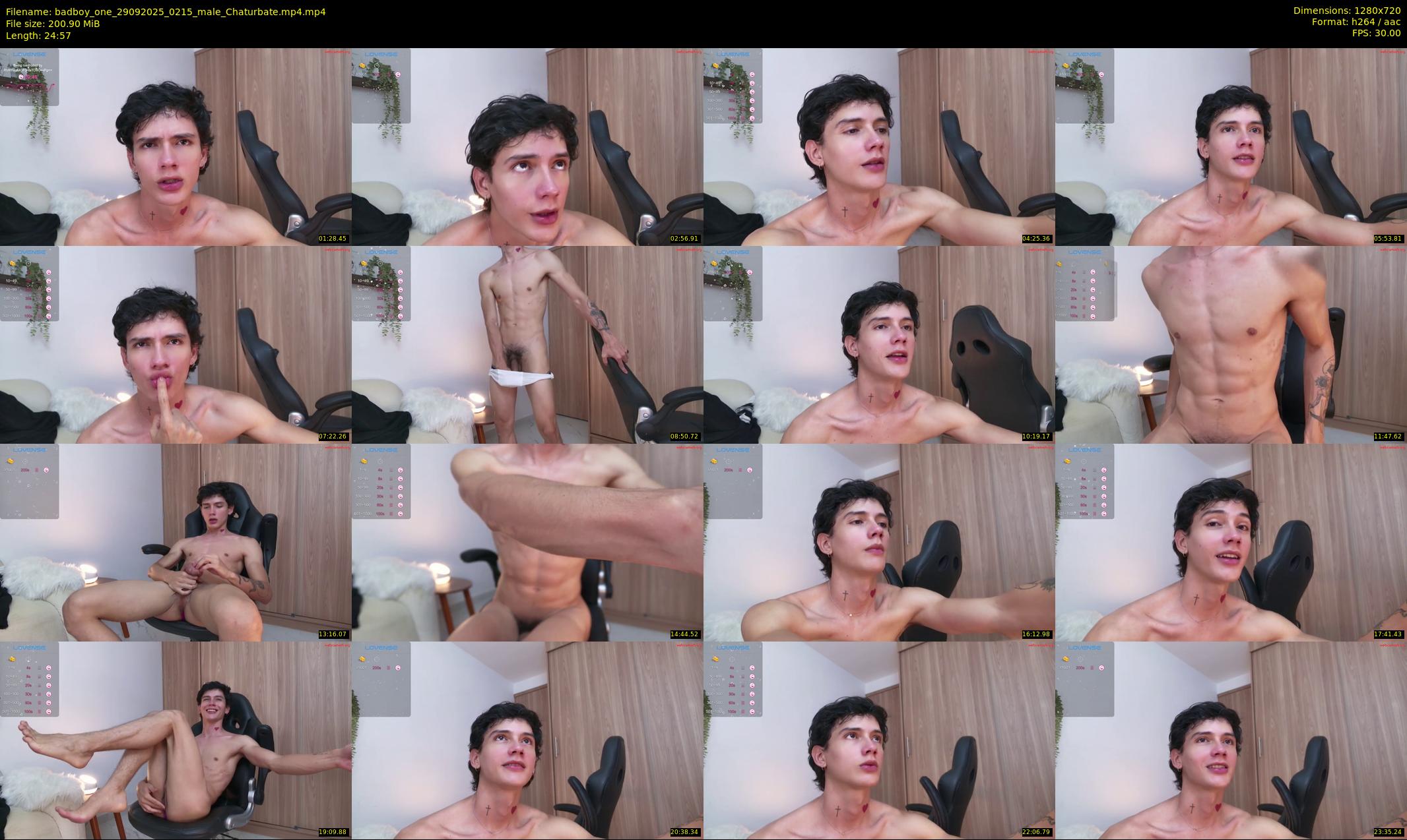 badboy_one — 25 minute Chaturbate male cam show recording, 720p, Sep 29, 2025