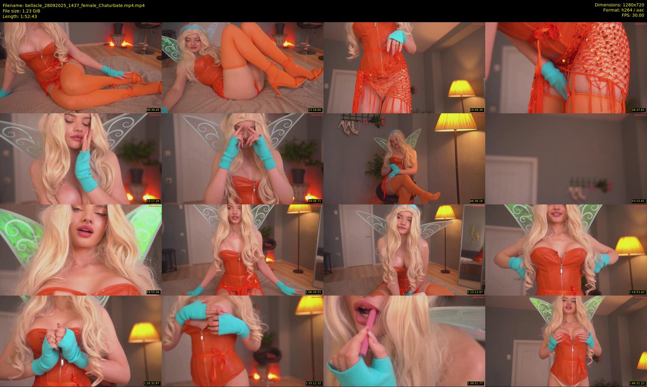 bellacle — 113 minute Chaturbate female cam show recording, 720p, Sep 28, 2025