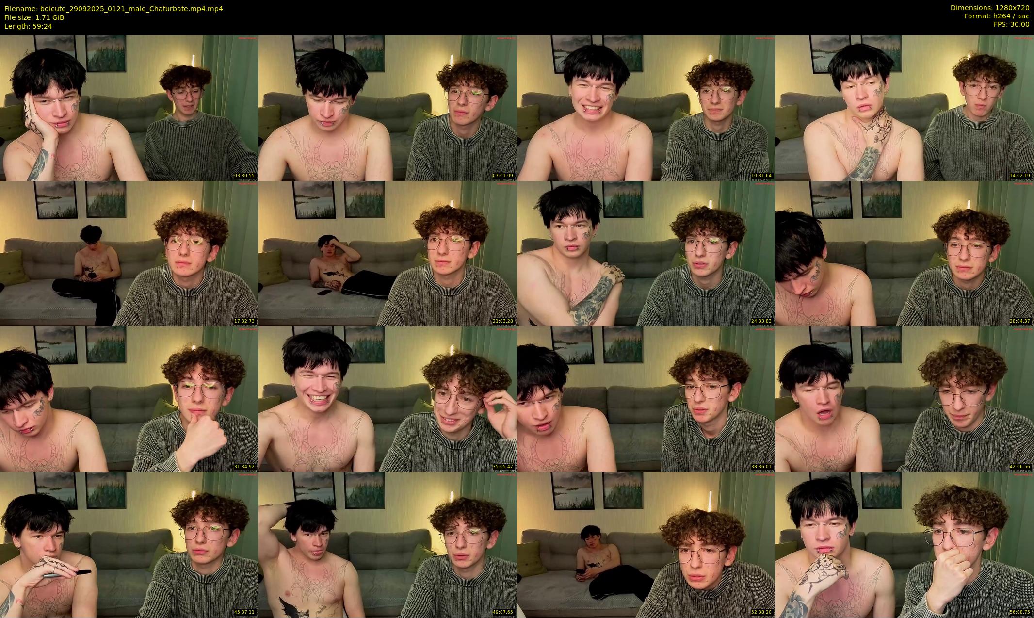 boicute — 60 minute Chaturbate male cam show recording, 720p, Sep 29, 2025