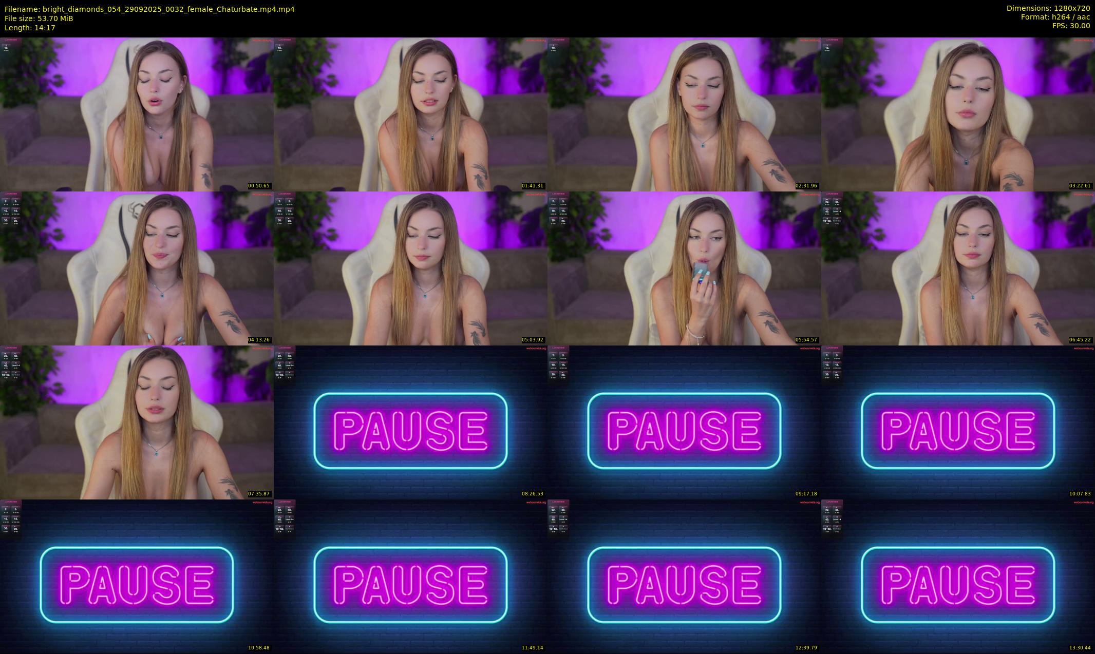 bright_diamonds_054 — 15 minute Chaturbate couple cam show recording, 720p, Sep 29, 2025