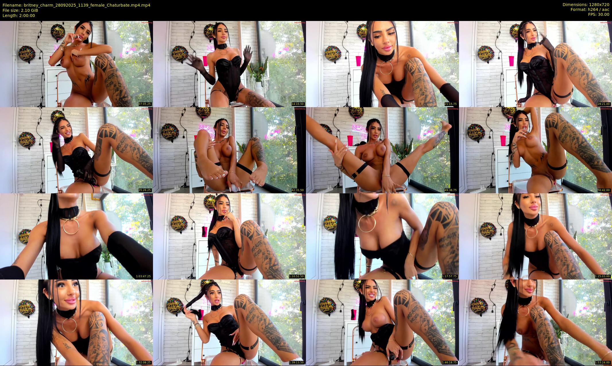 britney_charm — 120 minute Chaturbate female cam show recording, 720p, Sep 28, 2025
