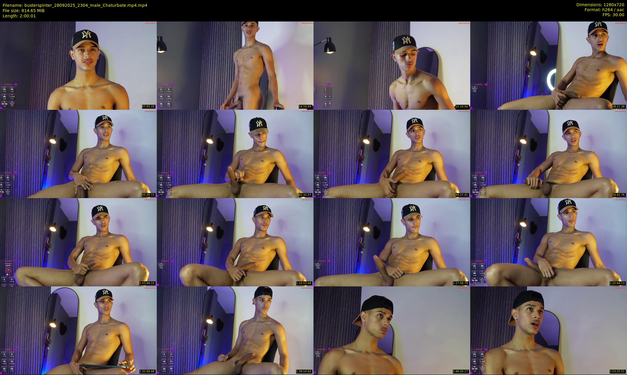 busterspinter — 121 minute Chaturbate male cam show recording, 720p, Sep 28, 2025
