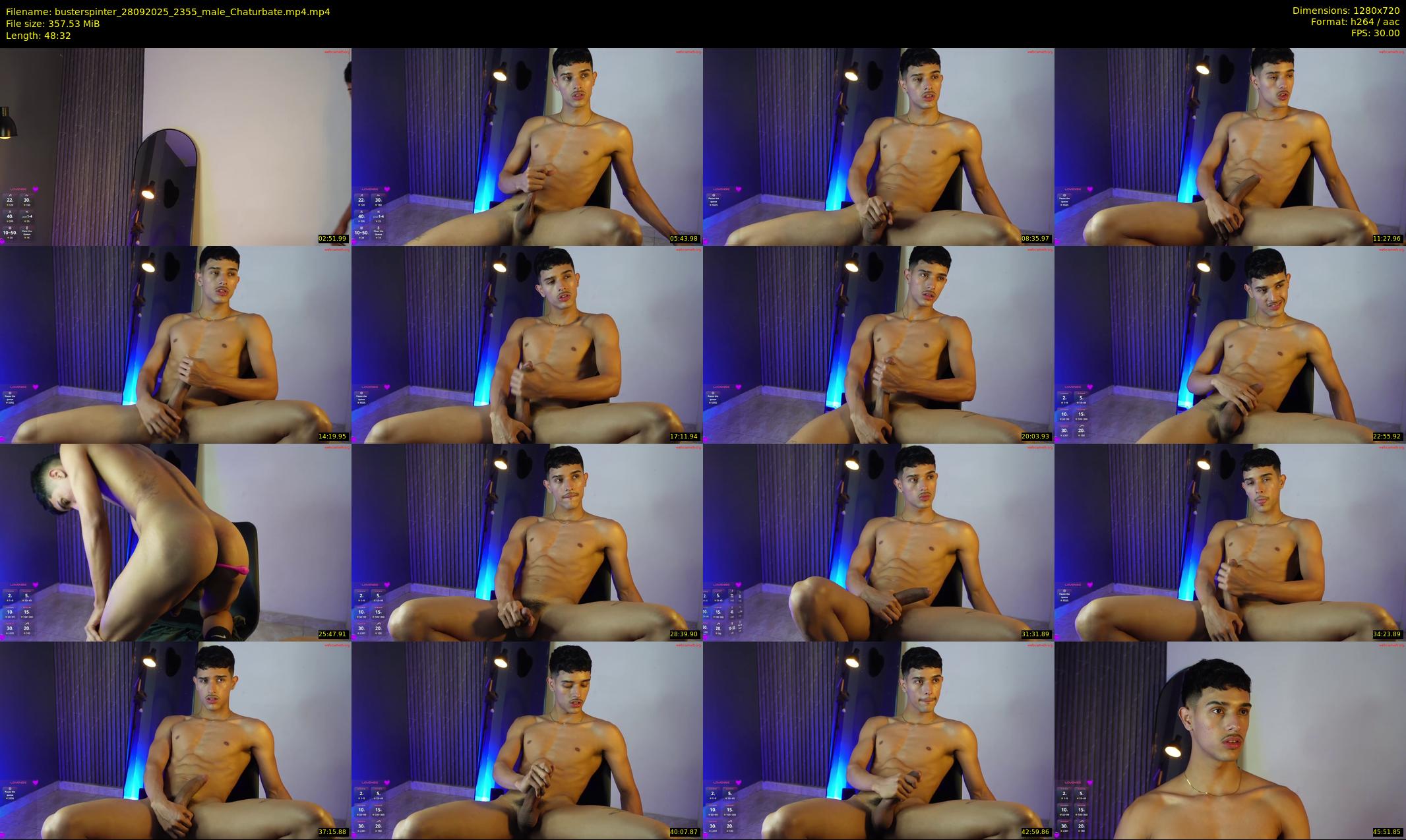 busterspinter — 49 minute Chaturbate male cam show recording, 720p, Sep 28, 2025