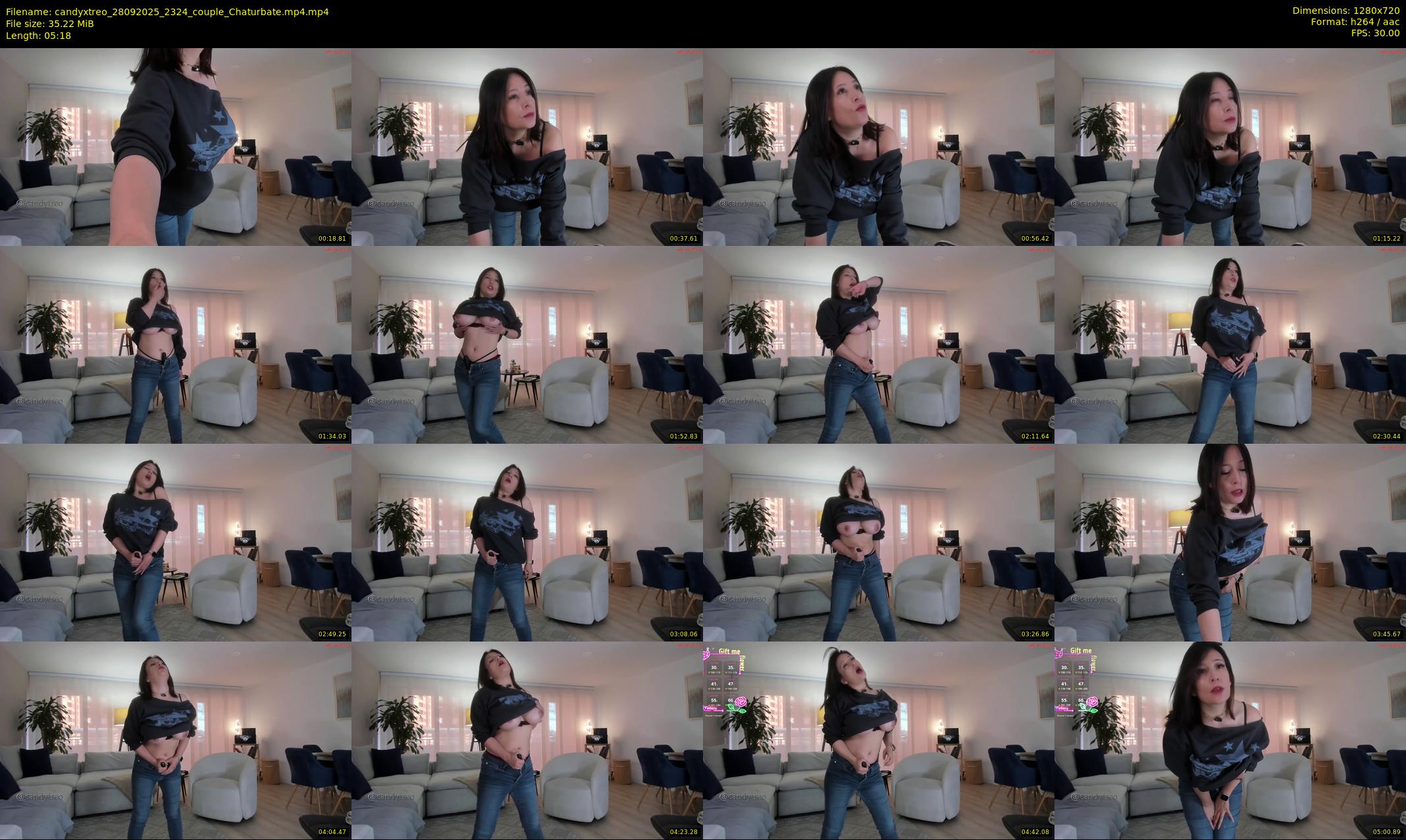 candyxtreo — 6 minute Chaturbate couple cam show recording, 720p, Sep 28, 2025