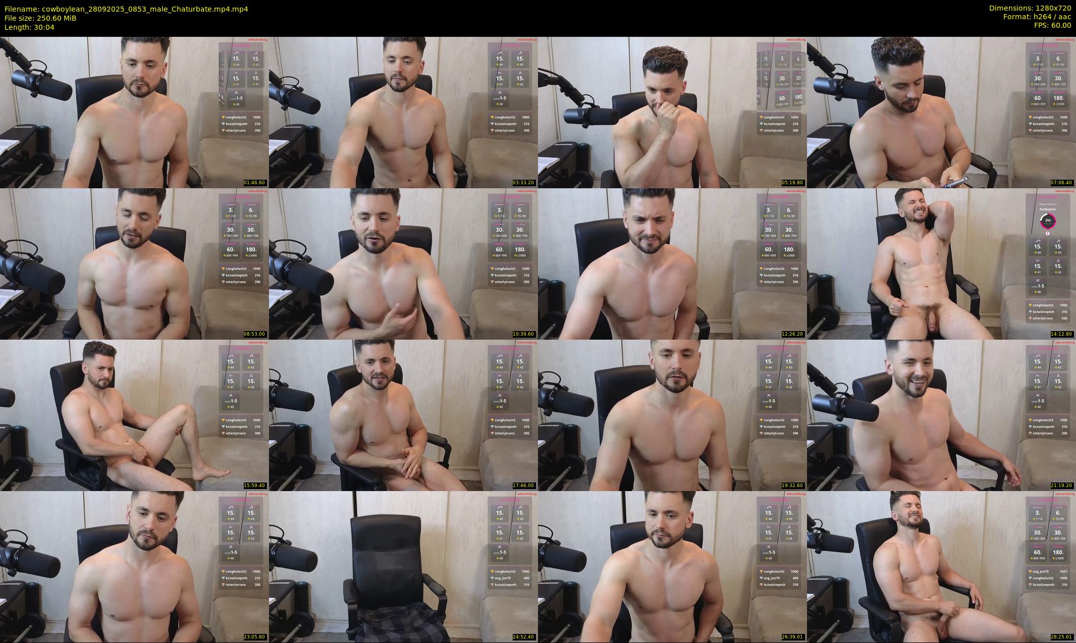 cowboylean — 31 minute Chaturbate male cam show recording, 720p, Sep 28, 2025