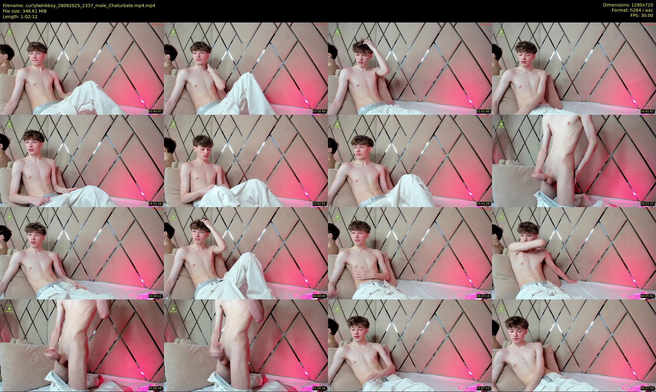 curlytwinkboy — 63 minute Chaturbate male cam show recording, 720p, Sep 28, 2025