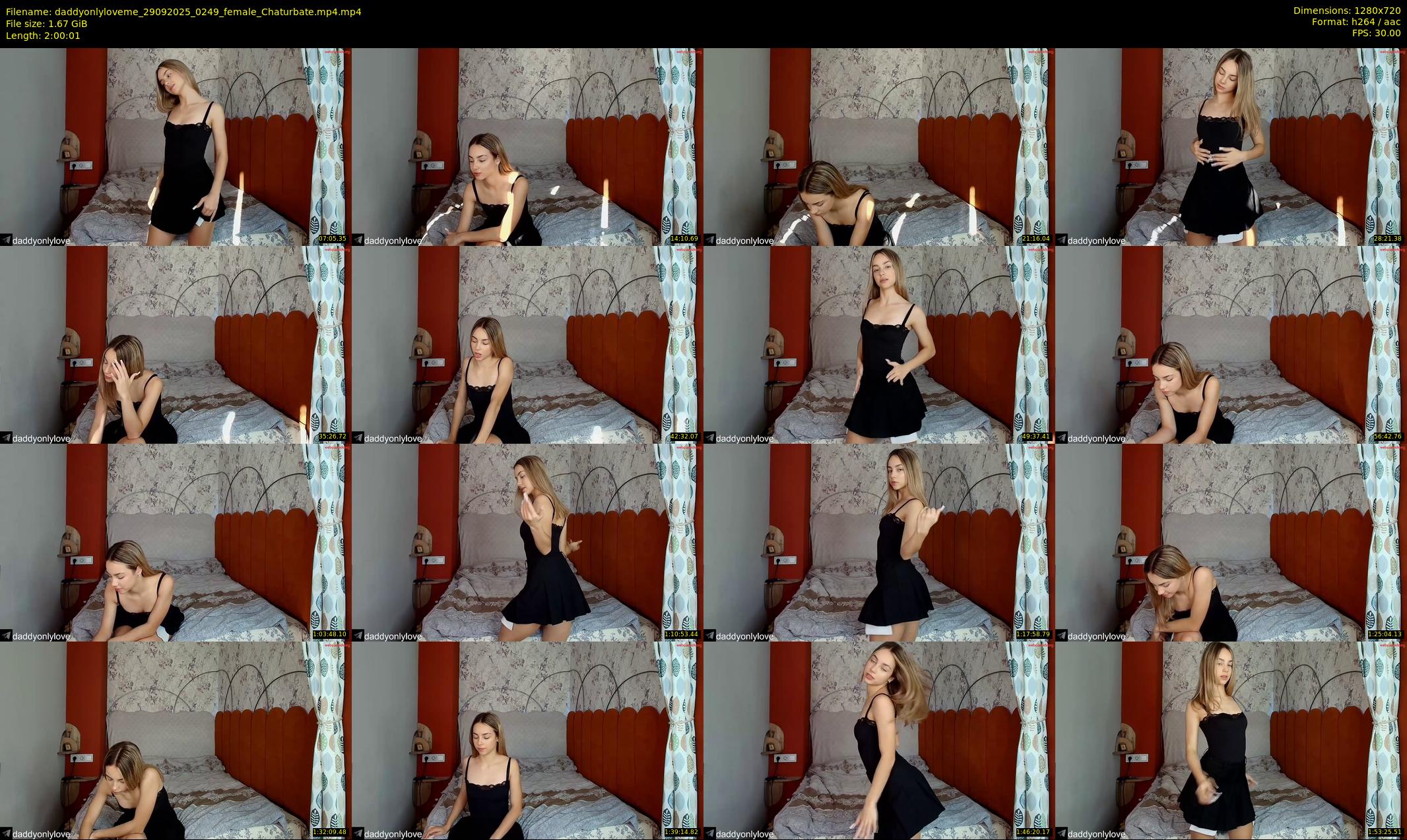 daddyonlyloveme — 121 minute Chaturbate female cam show recording, 720p, Sep 29, 2025