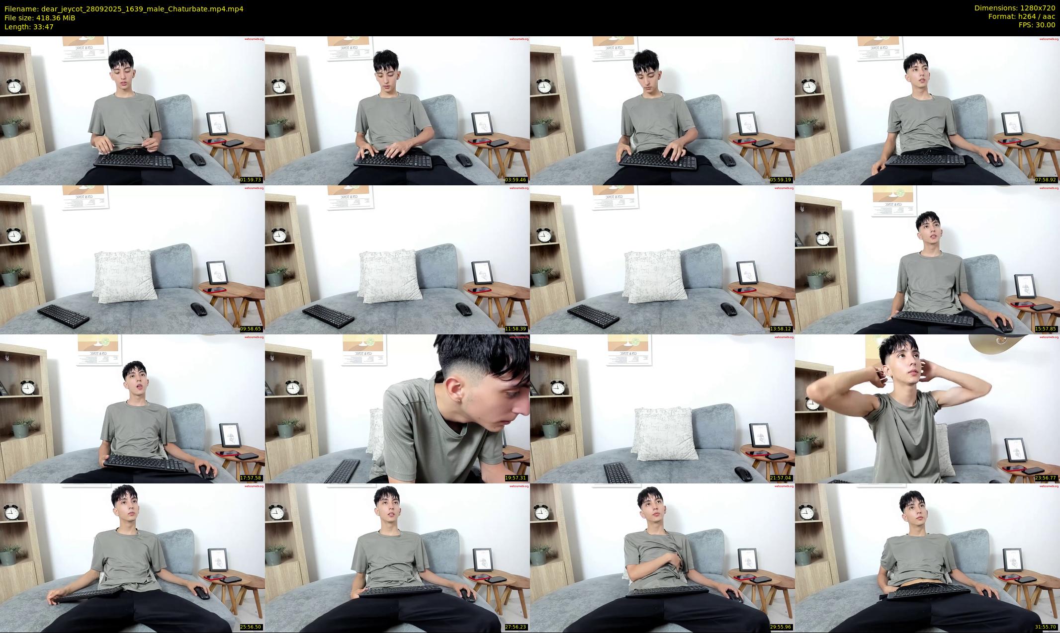 dear_jeycot — 34 minute Chaturbate male cam show recording, 720p, Sep 28, 2025