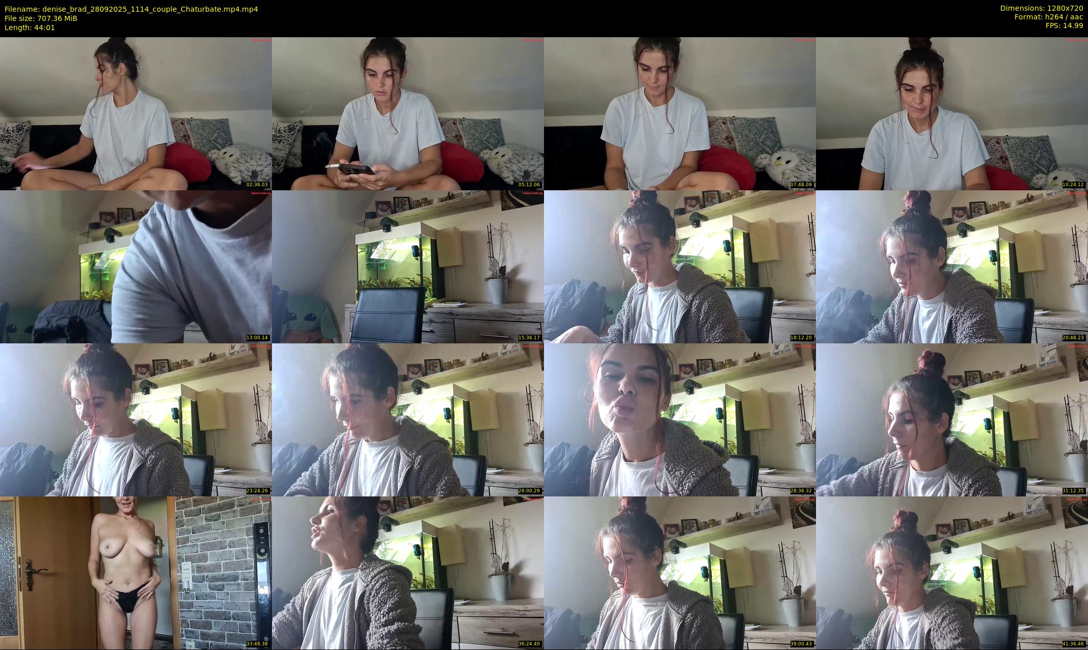 denise_brad — 45 minute Chaturbate couple cam show recording, 720p, Sep 28, 2025