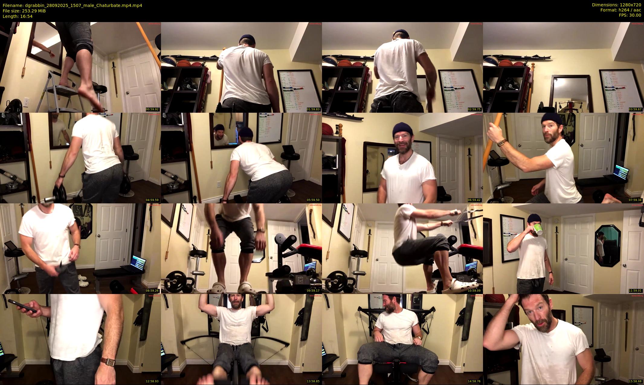 dgrabbin — 17 minute Chaturbate male cam show recording, 720p, Sep 28, 2025
