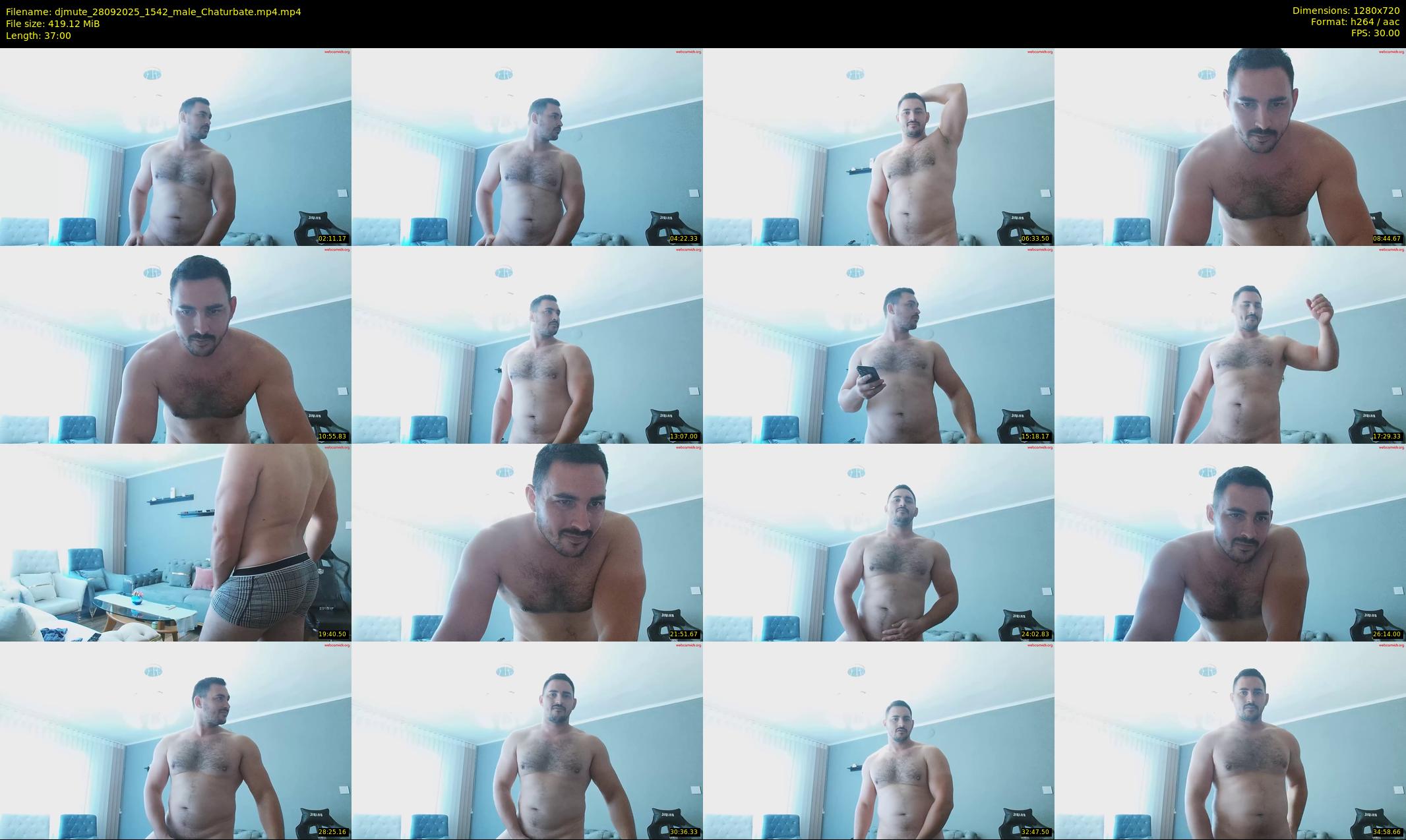 djmute — 37 minute Chaturbate male cam show recording, 720p, Sep 28, 2025