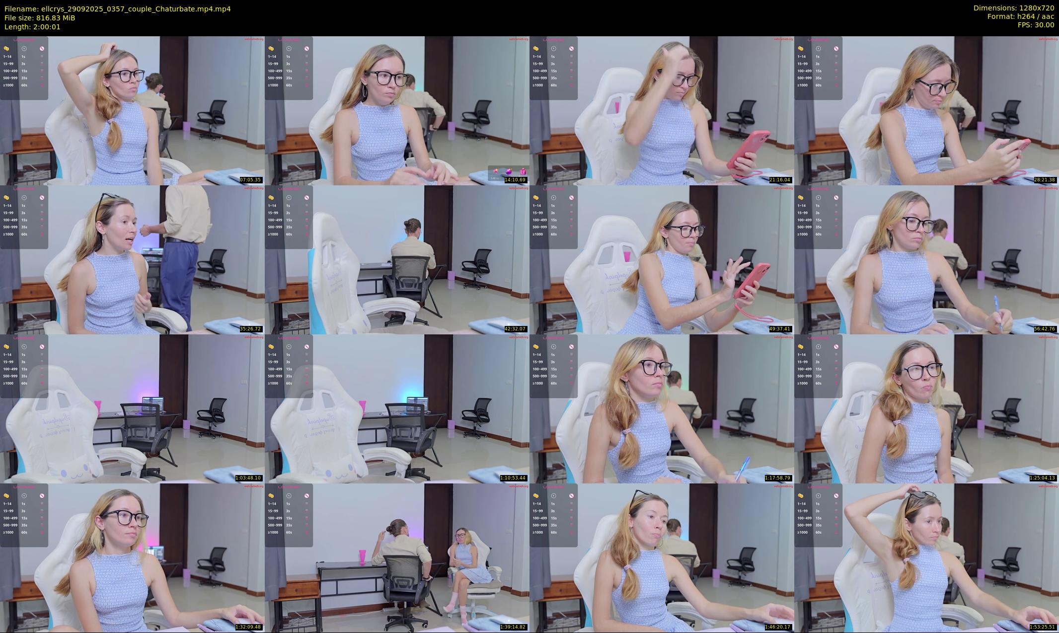 ellcrys — 121 minute Chaturbate couple cam show recording, 720p, Sep 29, 2025