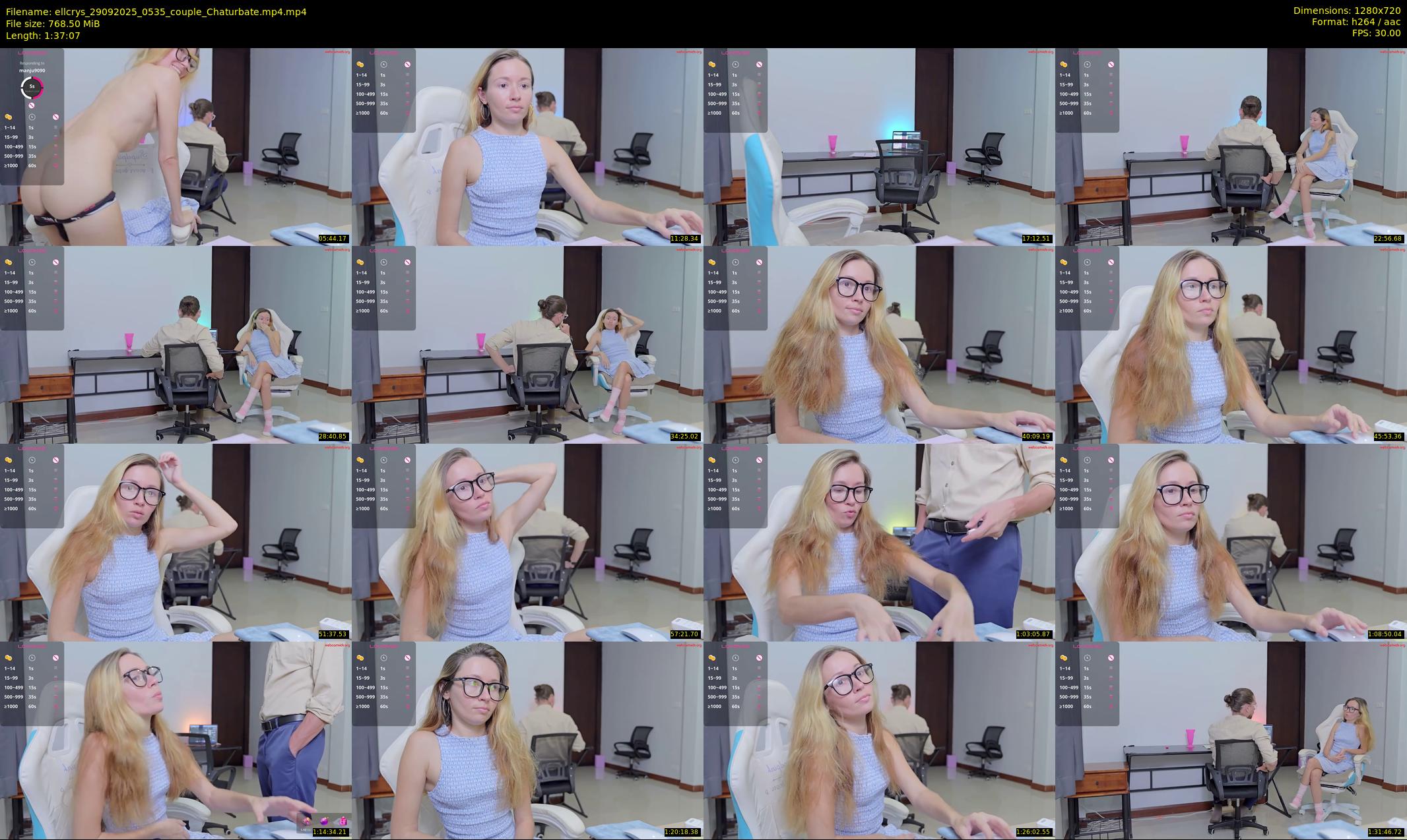 ellcrys — 98 minute Chaturbate couple cam show recording, 720p, Sep 29, 2025
