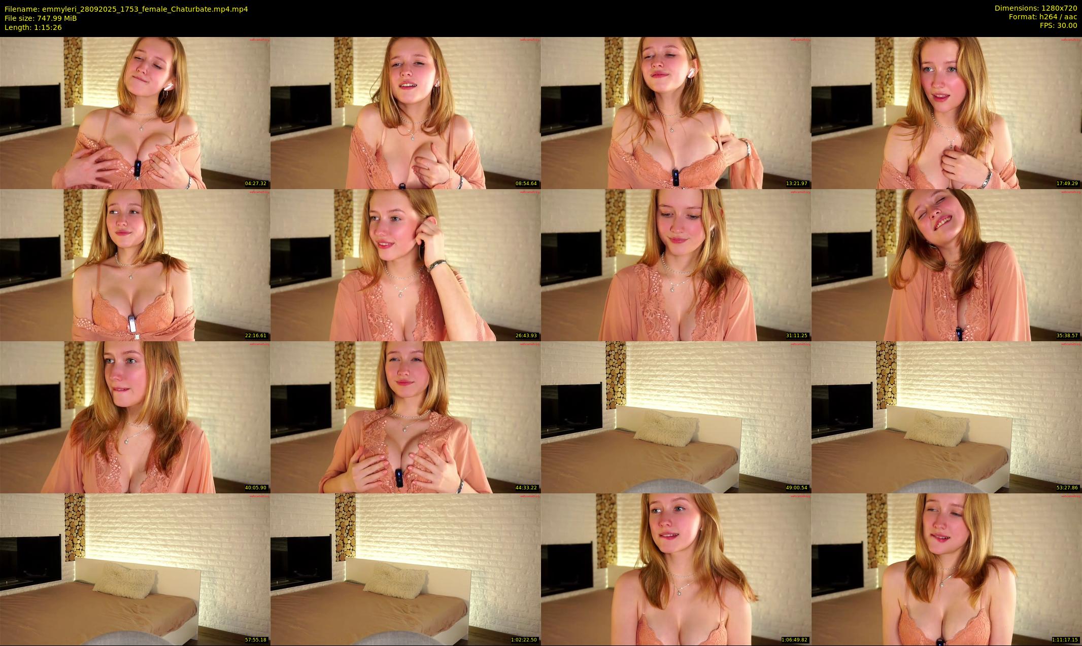 emmyleri — 76 minute Chaturbate female cam show recording, 720p, Sep 28, 2025