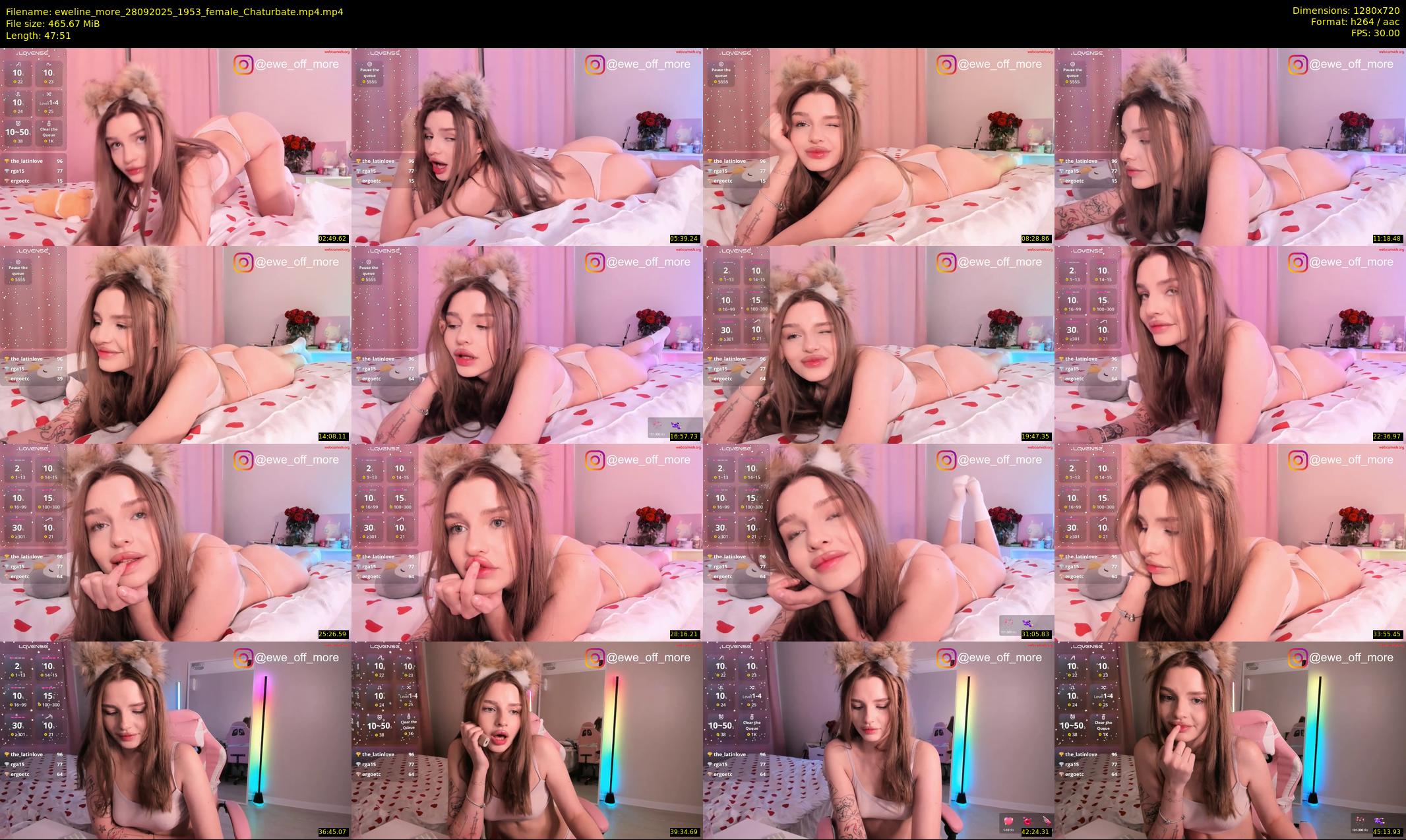eweline_more — 48 minute Chaturbate female cam show recording, 720p, Sep 28, 2025