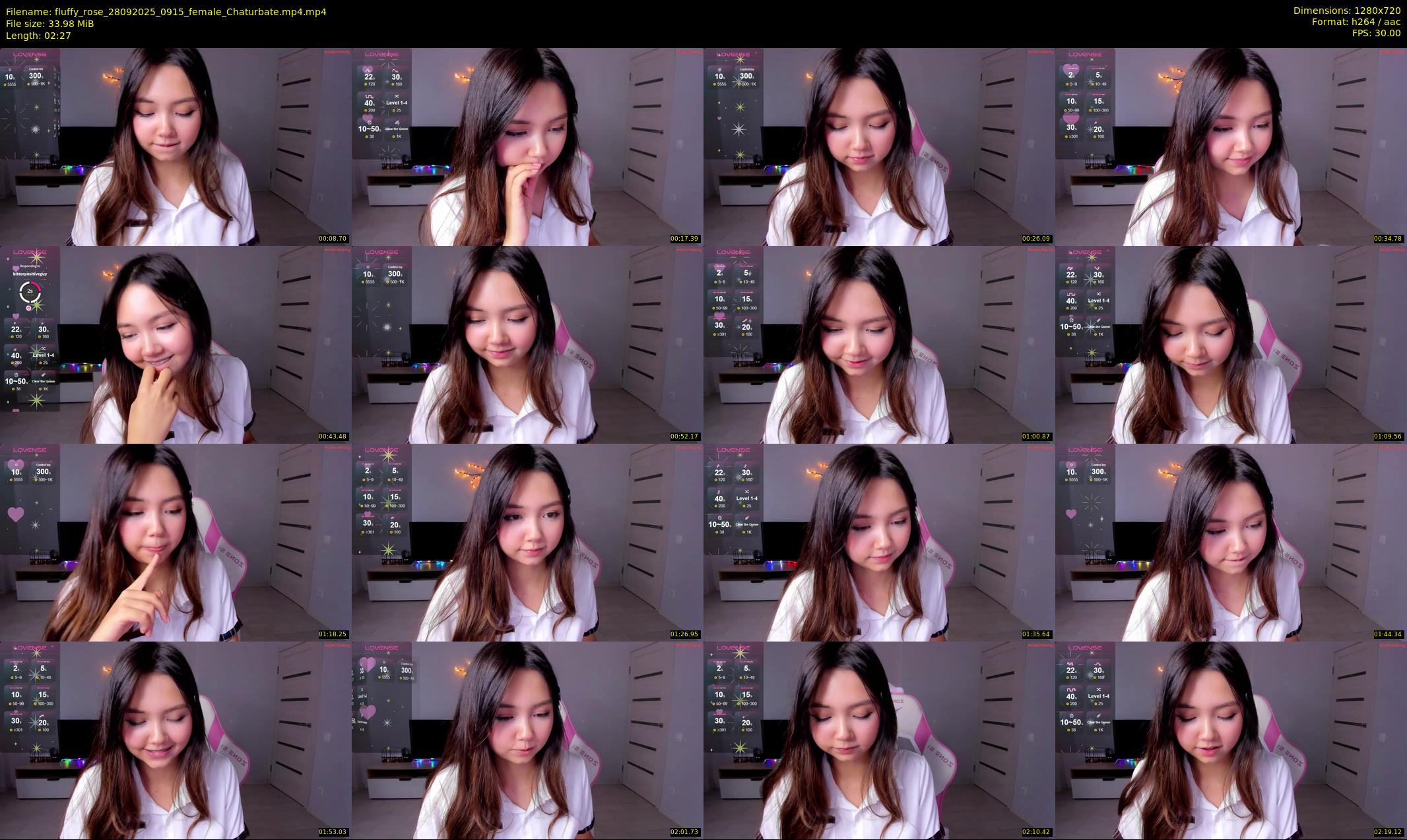 fluffy_rose — 3 minute Chaturbate female cam show recording, 720p, Sep 28, 2025
