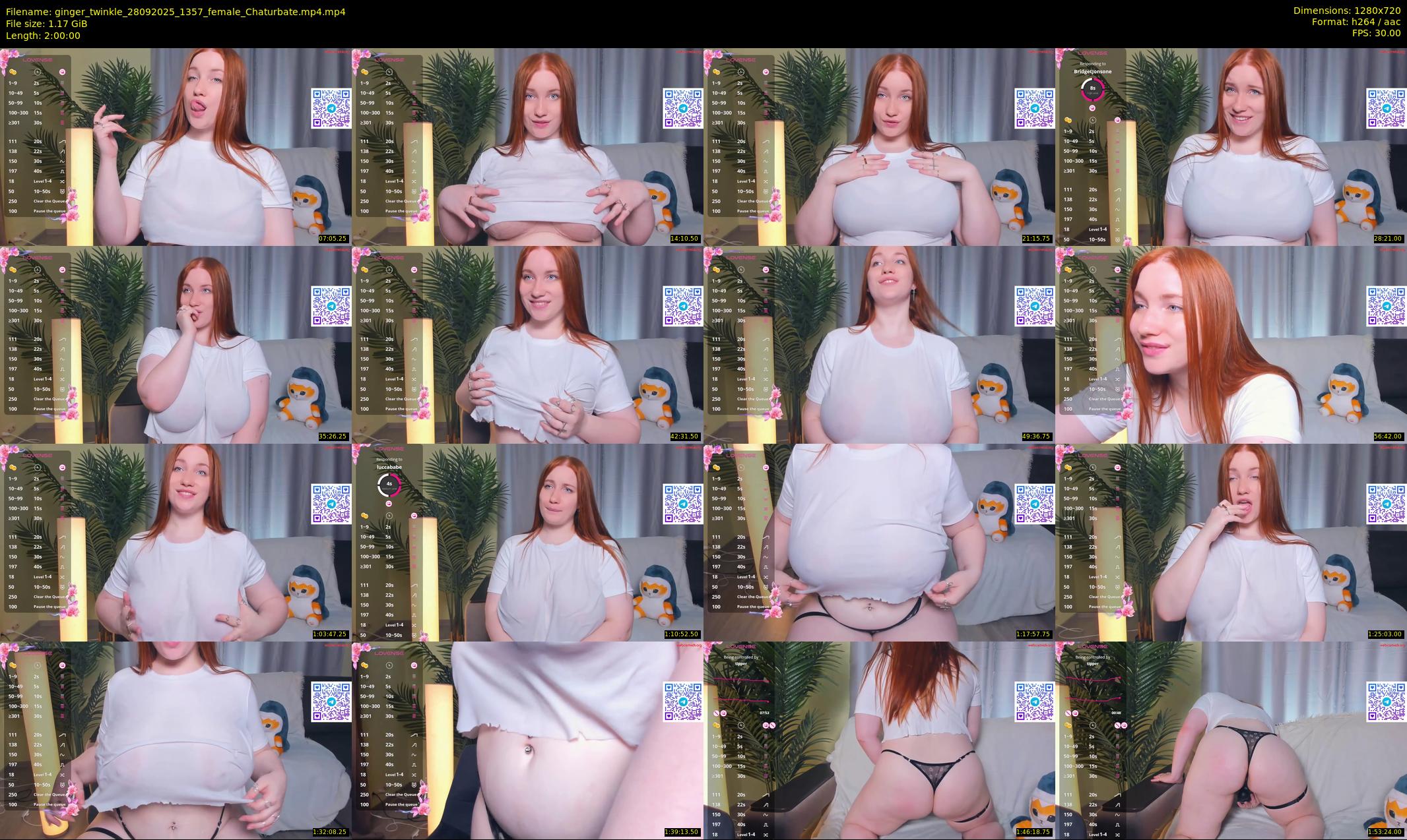 ginger_twinkle — 120 minute Chaturbate female cam show recording, 720p, Sep 28, 2025