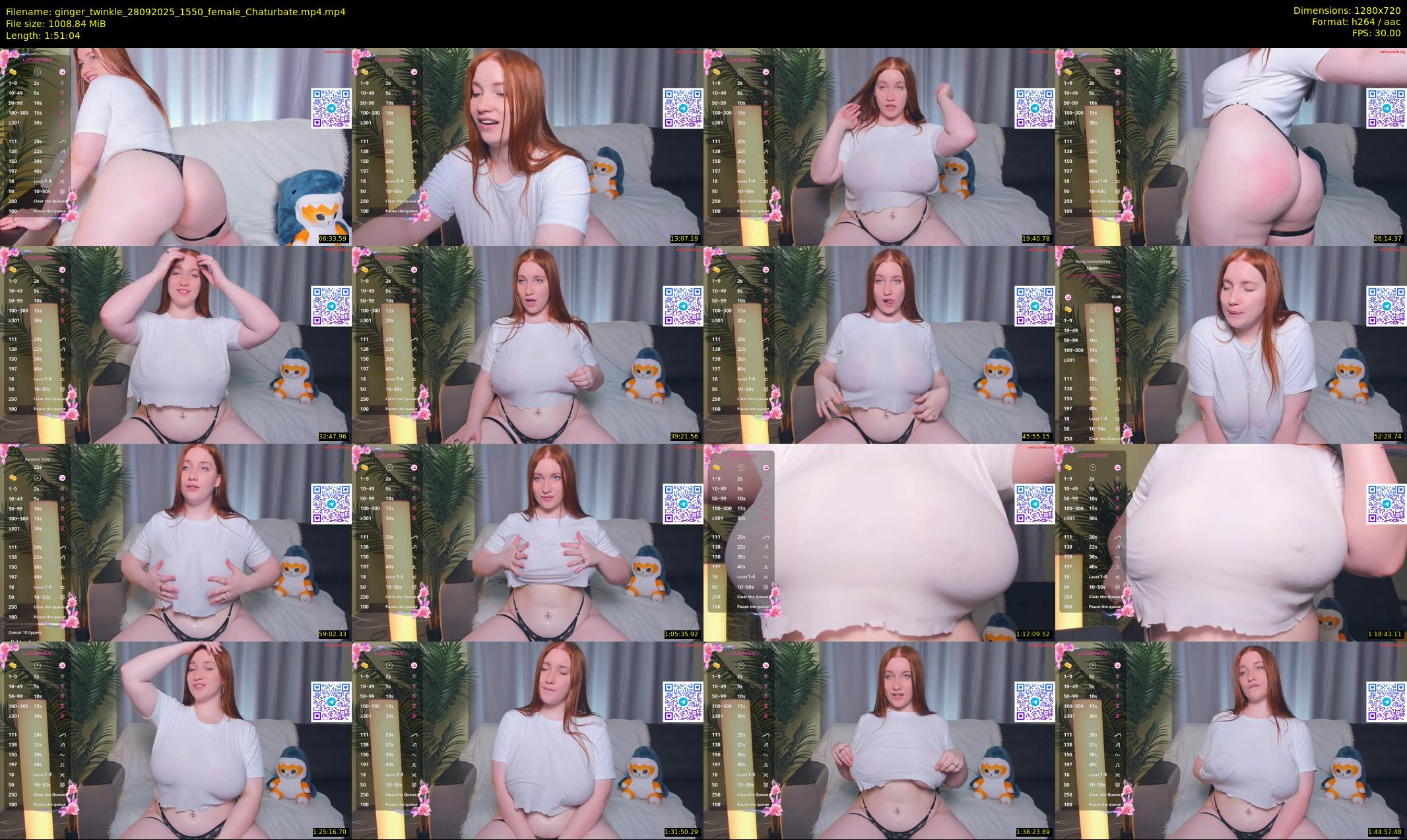 ginger_twinkle — 112 minute Chaturbate female cam show recording, 720p, Sep 28, 2025
