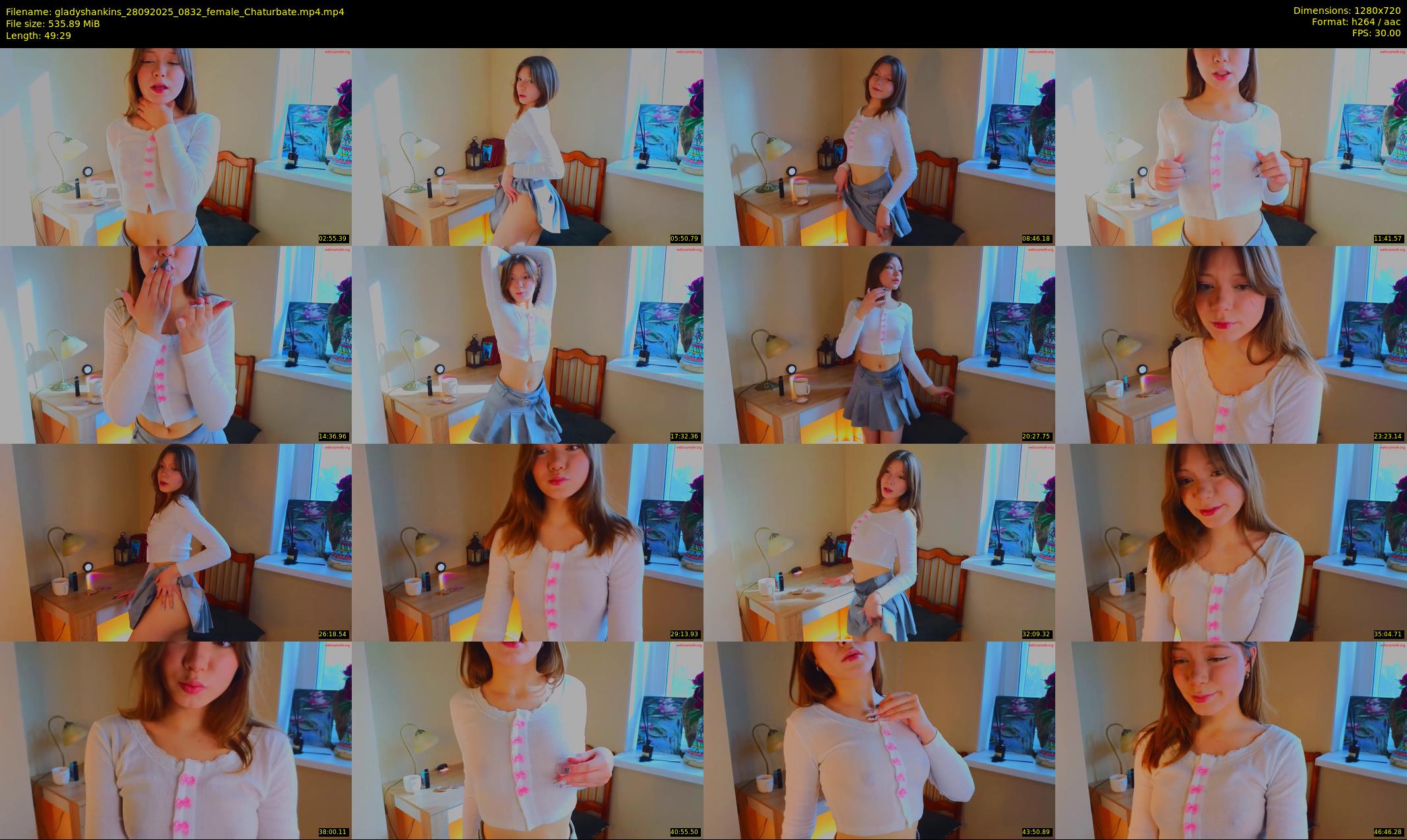 gladyshankins — 50 minute Chaturbate female cam show recording, 720p, Sep 28, 2025