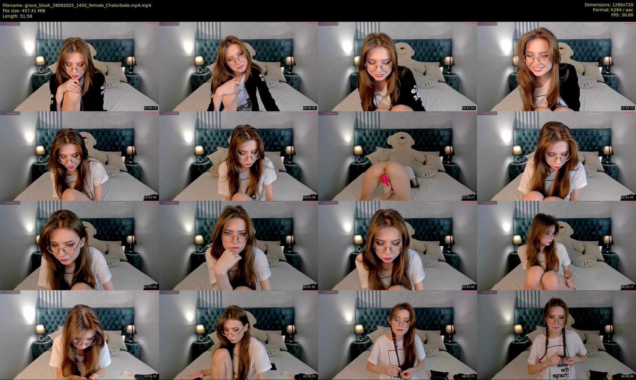 grace_blush — 52 minute Chaturbate female cam show recording, 720p, Sep 28, 2025