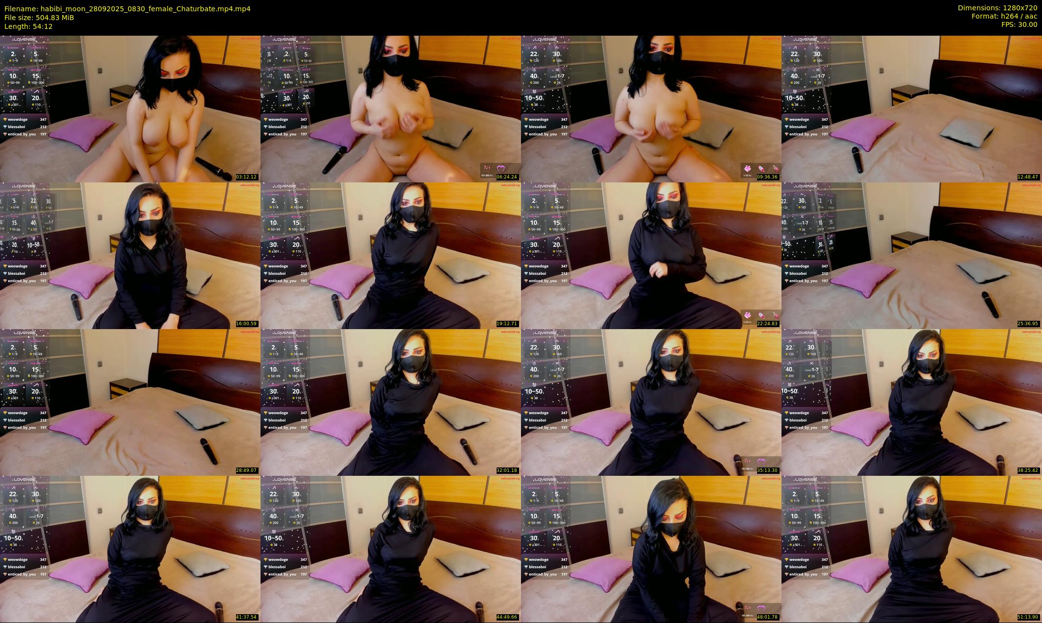 habibi_moon — 55 minute Chaturbate female cam show recording, 720p, Sep 28, 2025