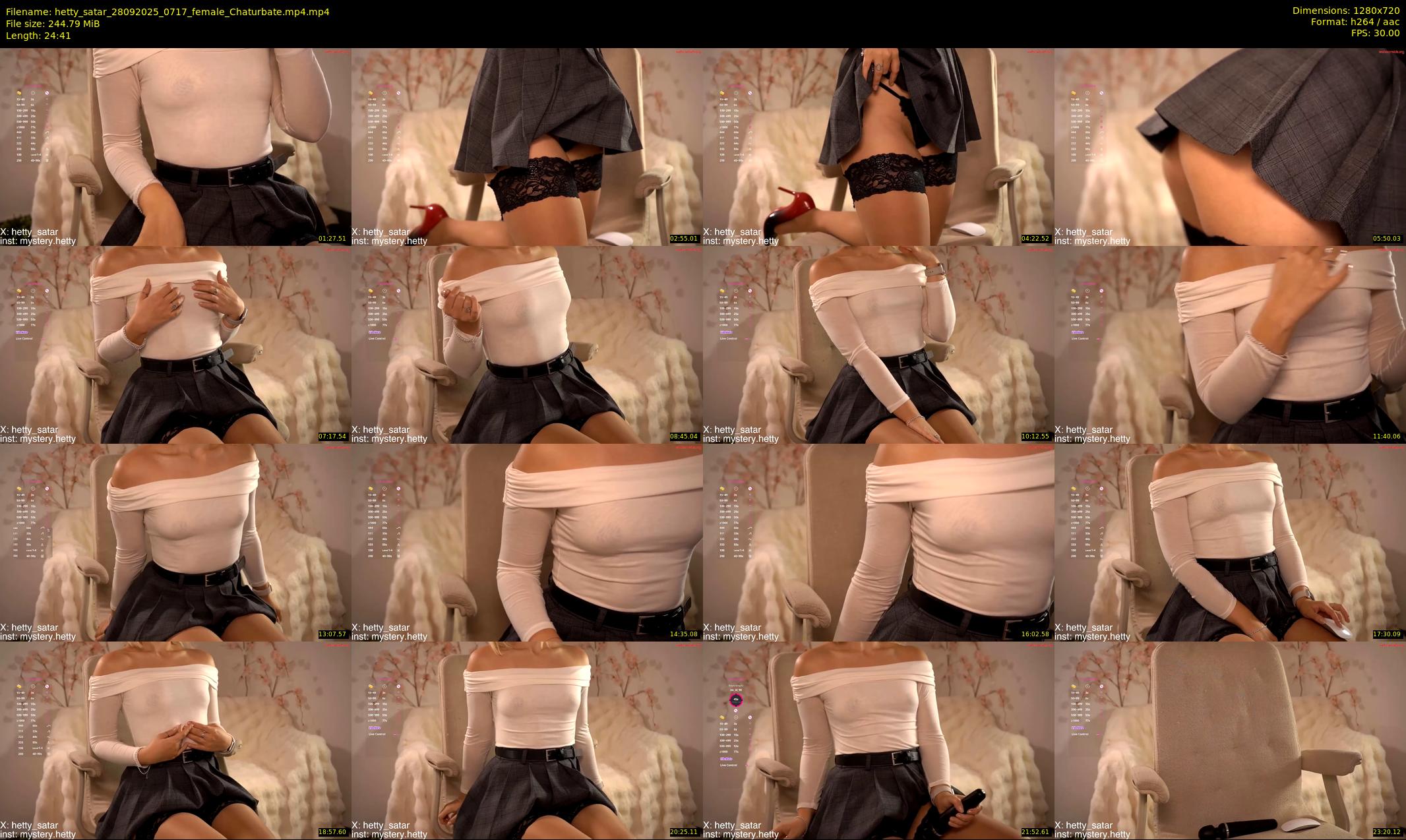 hetty_satar — 25 minute Chaturbate female cam show recording, 720p, Sep 28, 2025