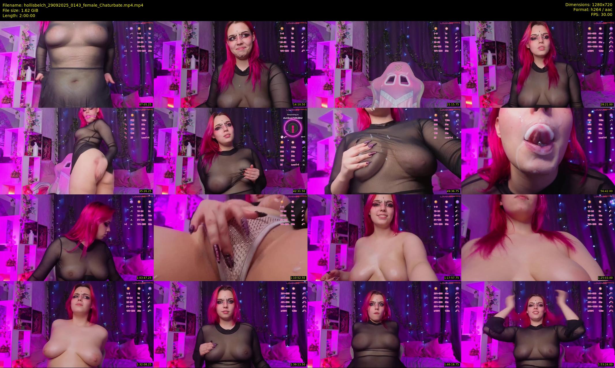 hollisbelch — 120 minute Chaturbate female cam show recording, 720p, Sep 29, 2025