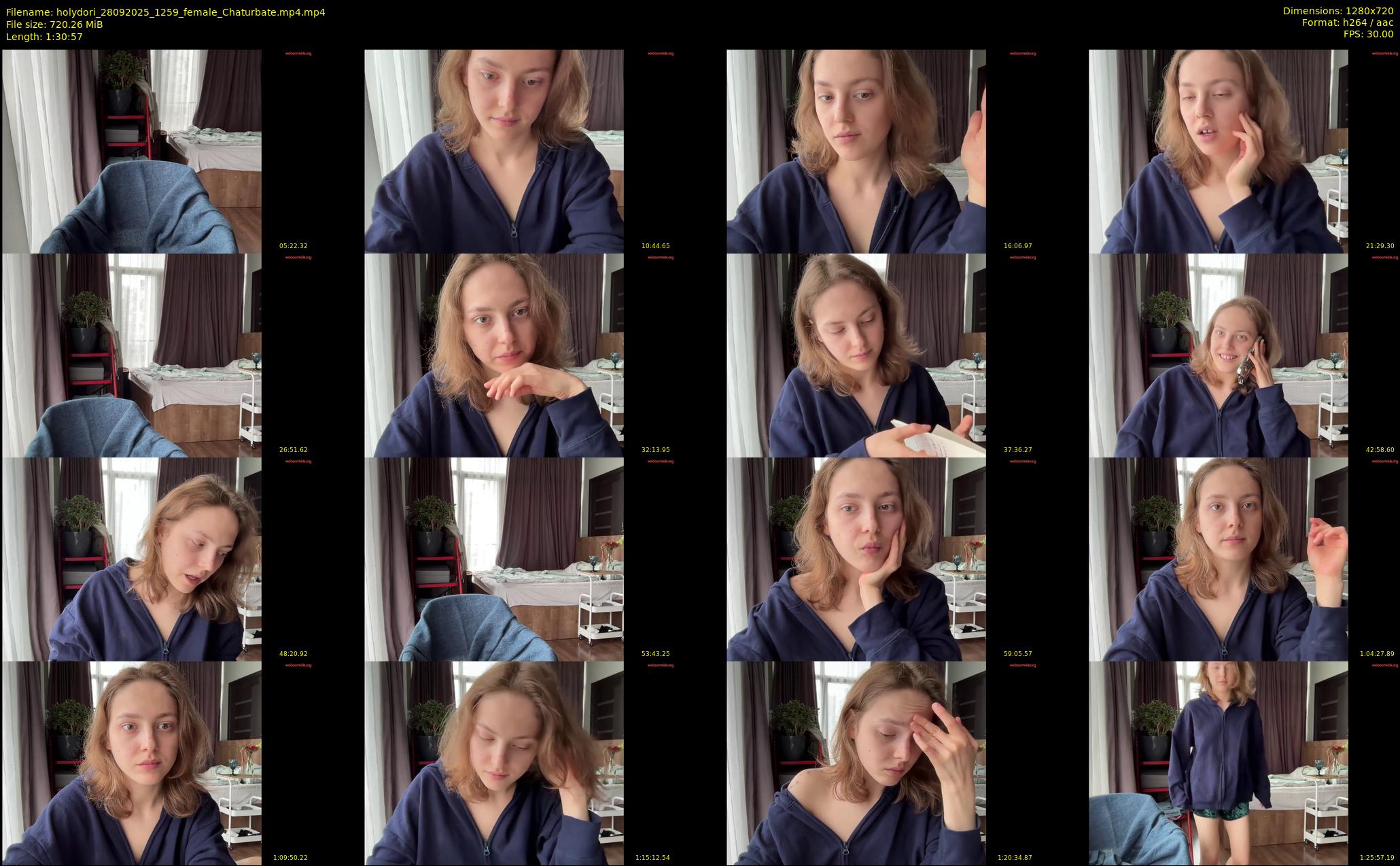 holydori — 91 minute Chaturbate female cam show recording, 720p, Sep 28, 2025