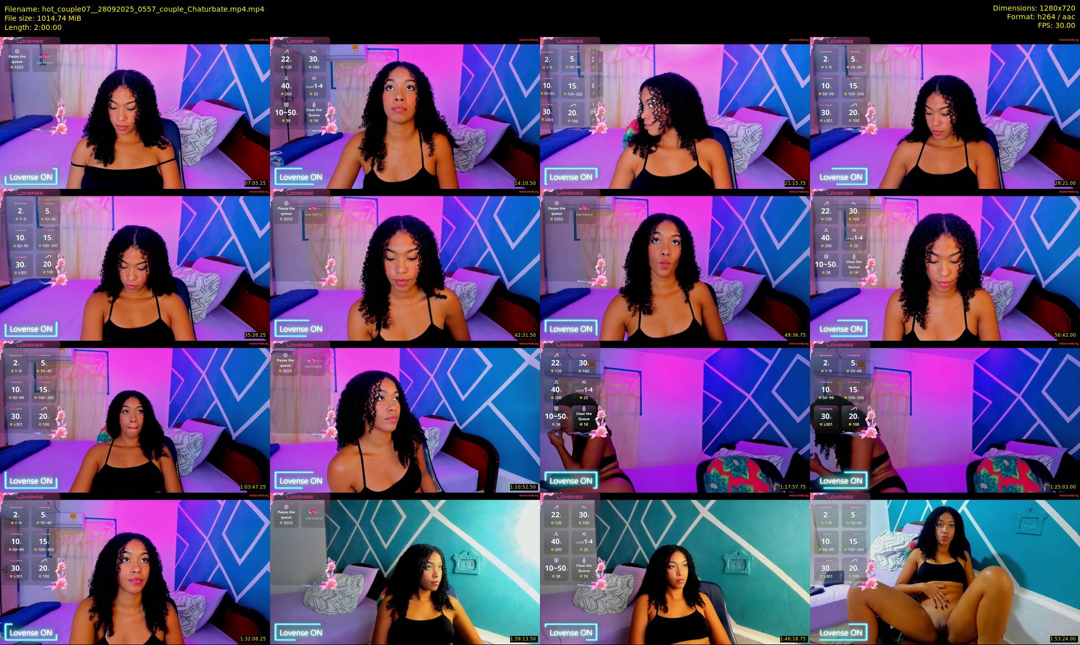 hot_couple07_ — 120 minute Chaturbate couple cam show recording, 720p, Sep 28, 2025