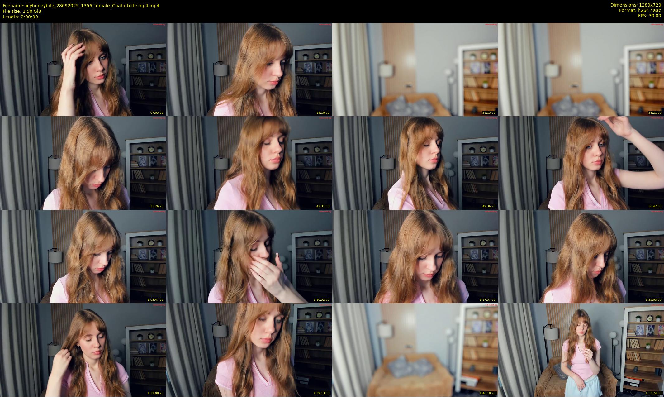 icyhoneybite — 120 minute Chaturbate female cam show recording, 720p, Sep 28, 2025