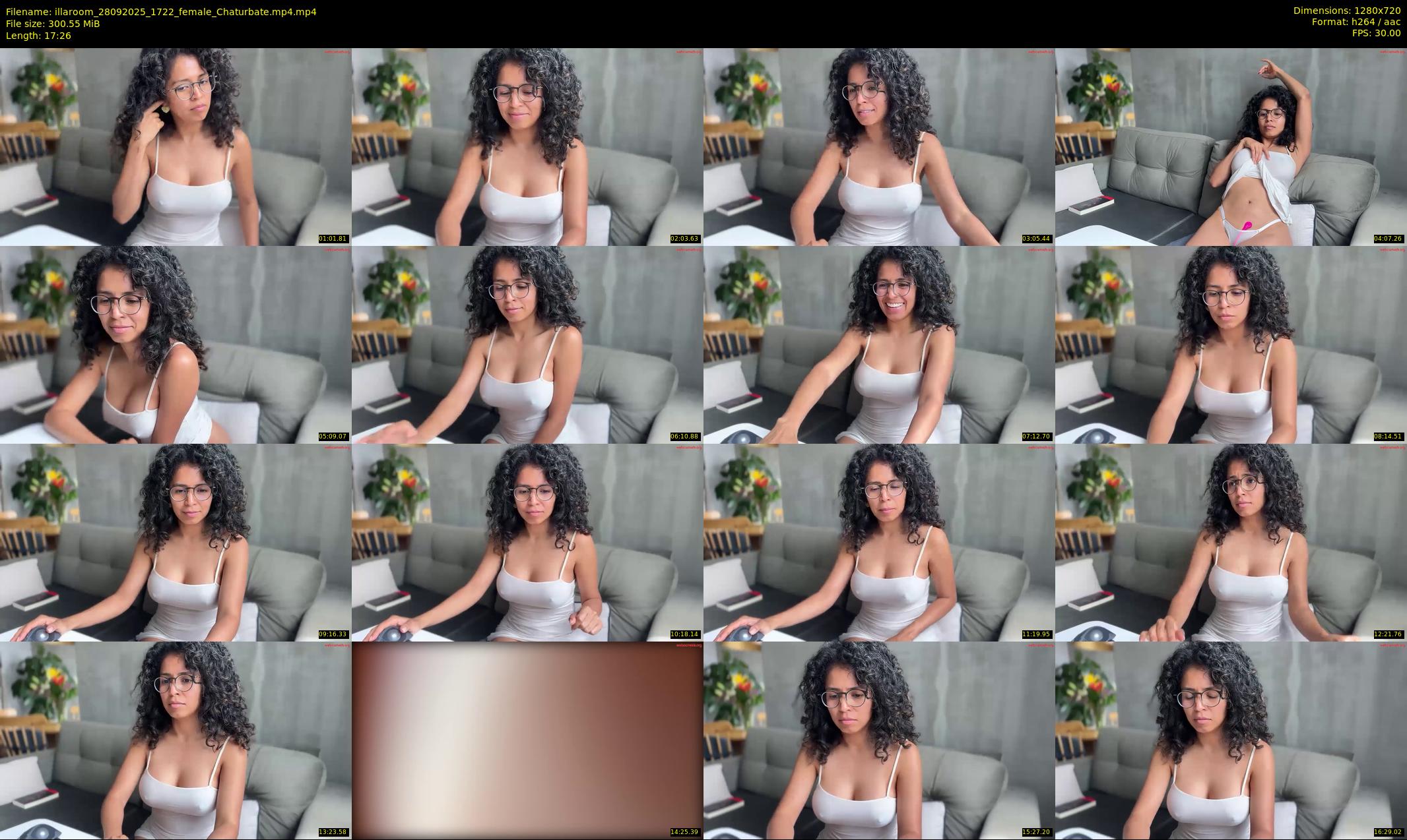illaroom — 18 minute Chaturbate female cam show recording, 720p, Sep 28, 2025
