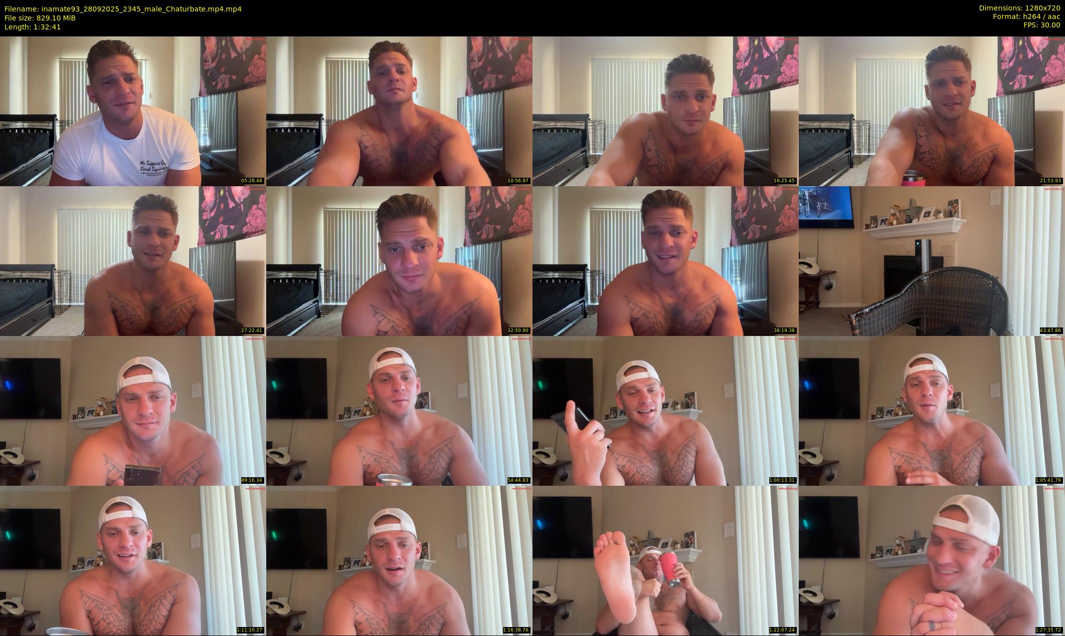 inamate93 — 93 minute Chaturbate male cam show recording, 720p, Sep 28, 2025
