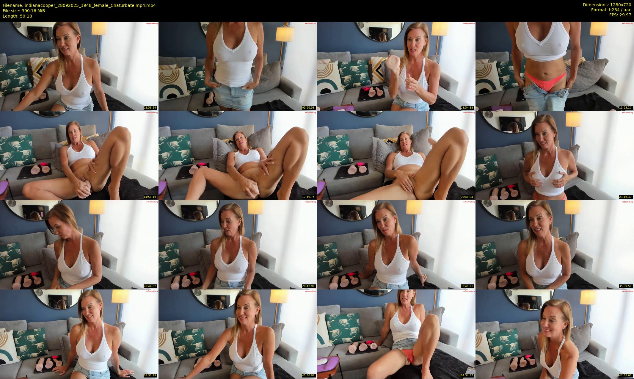 indianacooper — 51 minute Chaturbate female cam show recording, 720p, Sep 28, 2025