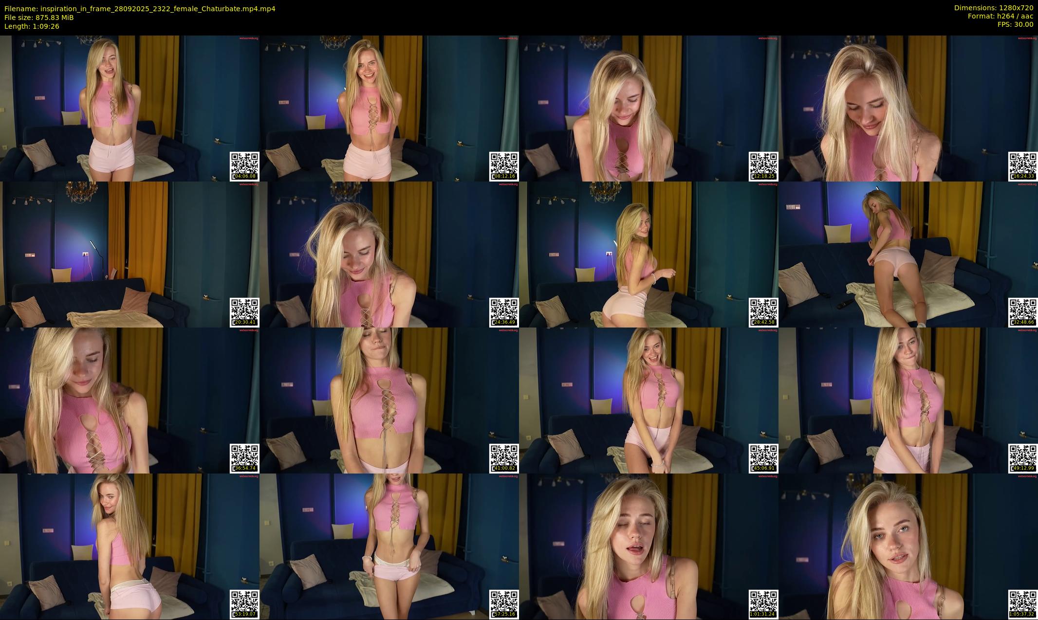 inspiration_in_frame — 70 minute Chaturbate female cam show recording, 720p, Sep 28, 2025