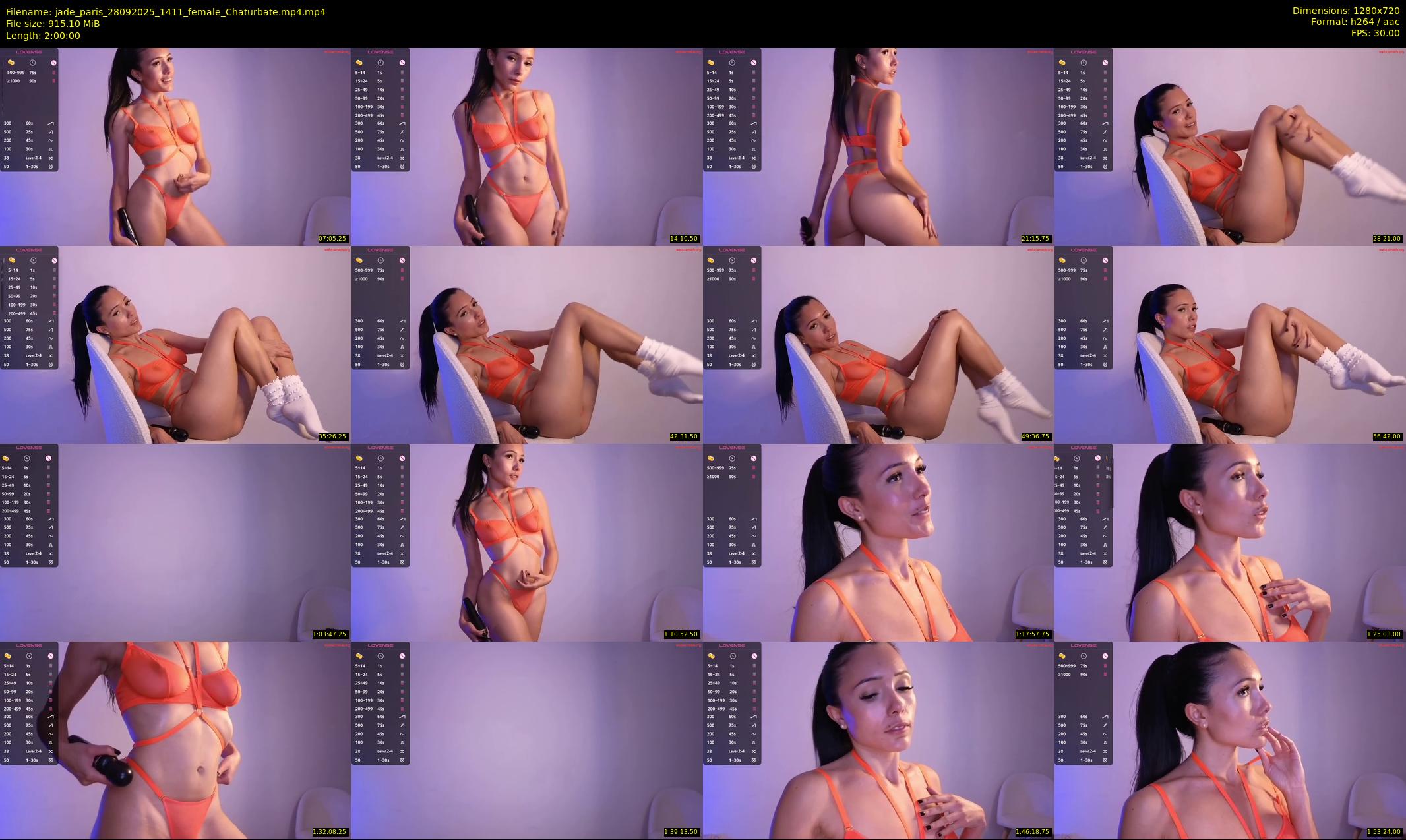 jade_paris — 120 minute Chaturbate female cam show recording, 720p, Sep 28, 2025