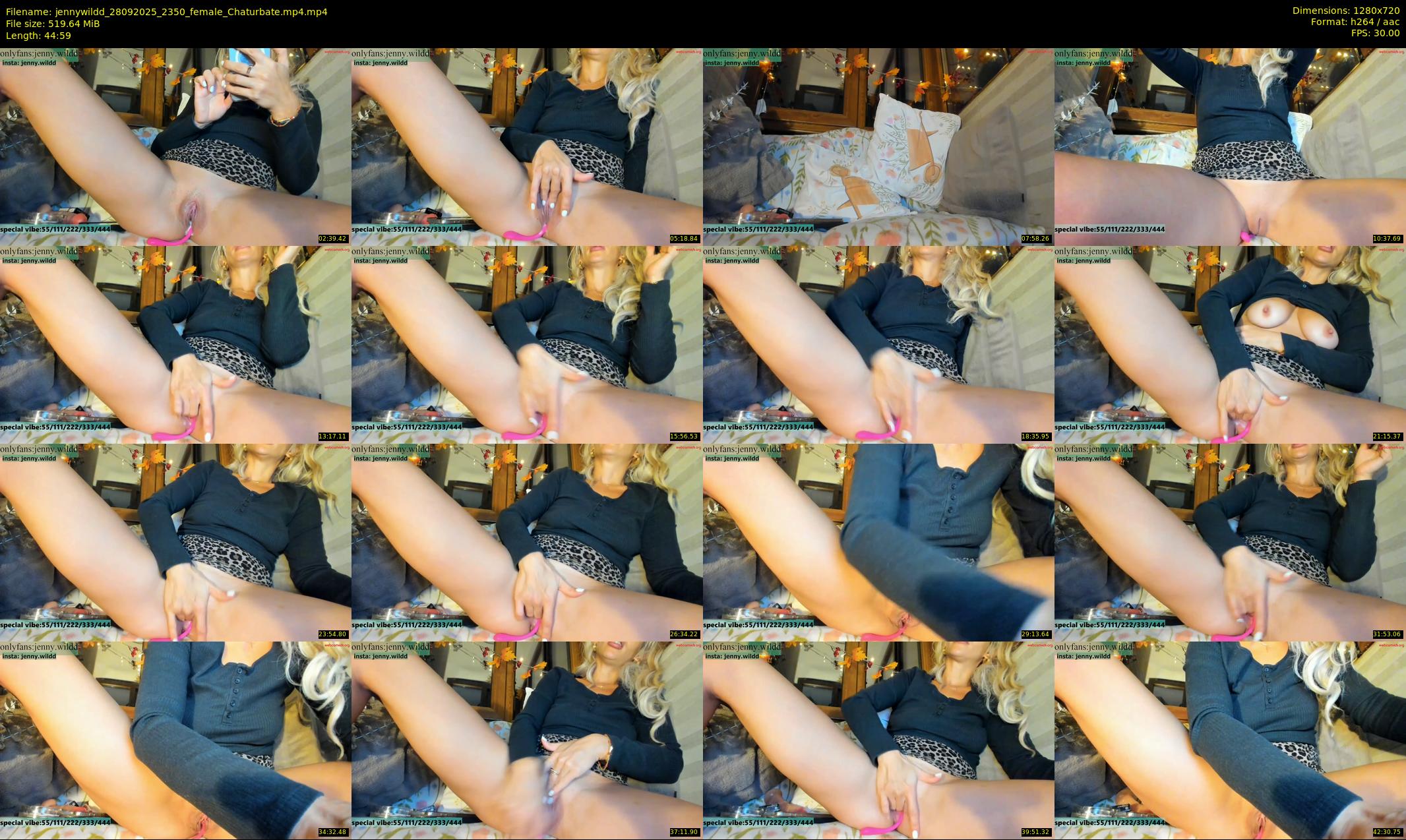jennywildd — 45 minute Chaturbate female cam show recording, 720p, Sep 28, 2025