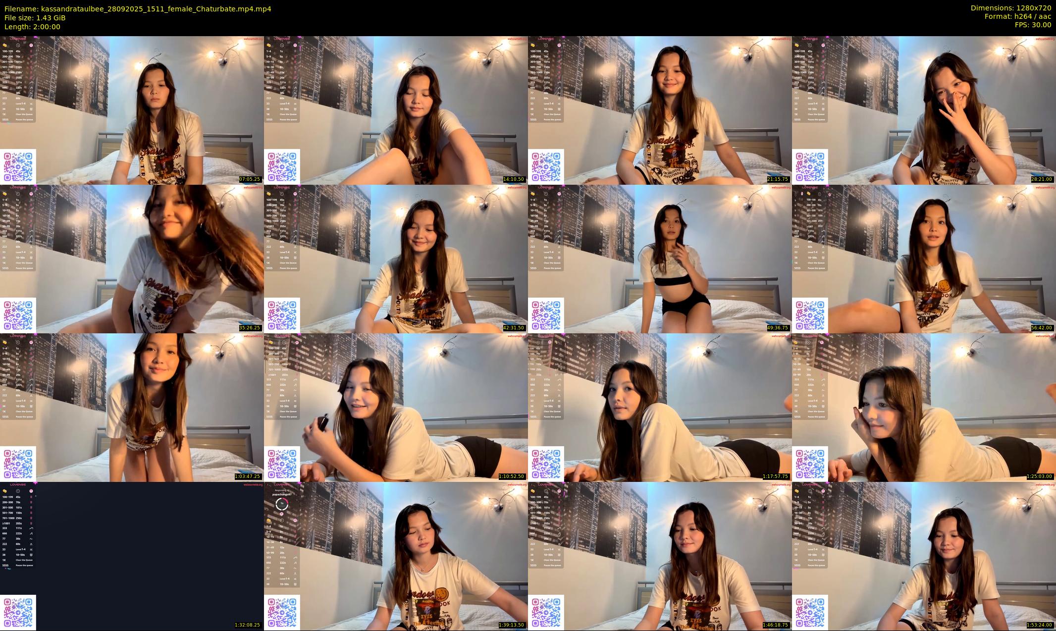 kassandrataulbee — 120 minute Chaturbate female cam show recording, 720p, Sep 28, 2025