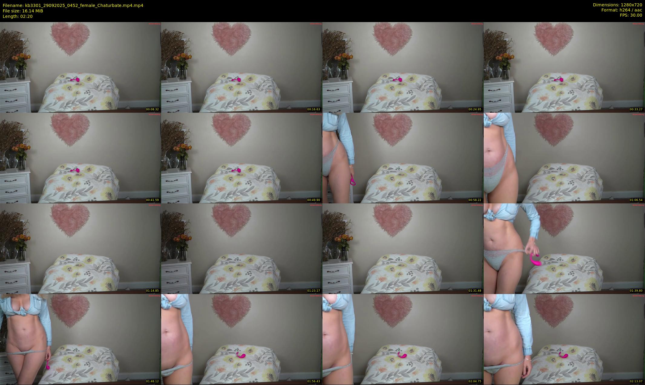 kb3301 — 3 minute Chaturbate couple cam show recording, 720p, Sep 29, 2025
