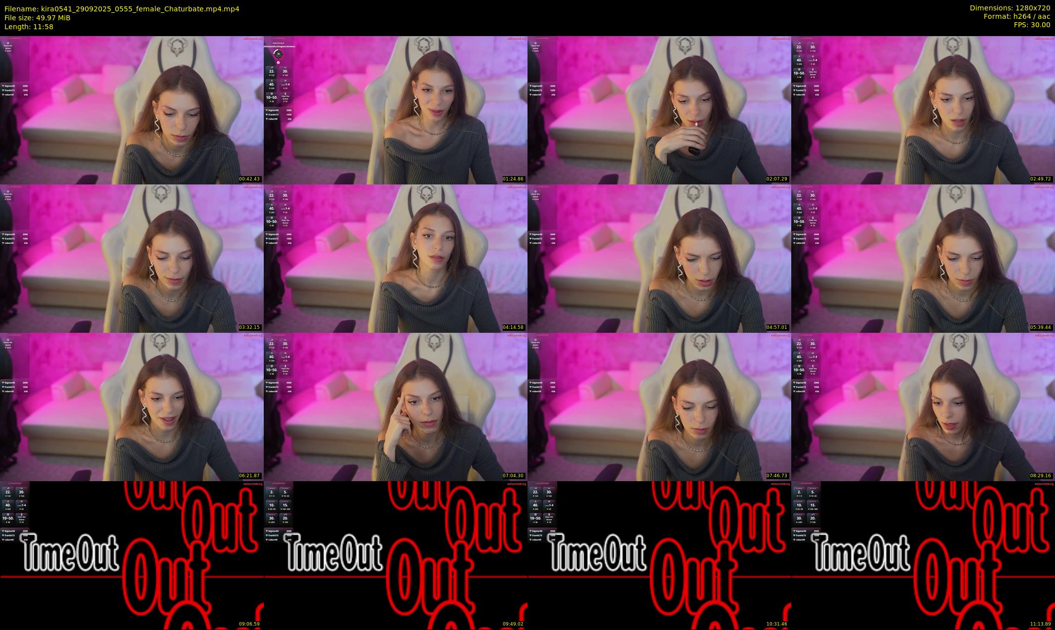 kira0541 — 12 minute Chaturbate couple cam show recording, 720p, Sep 29, 2025
