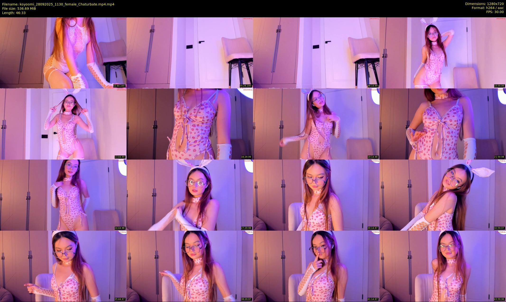 koyoomi — 47 minute Chaturbate female cam show recording, 720p, Sep 28, 2025