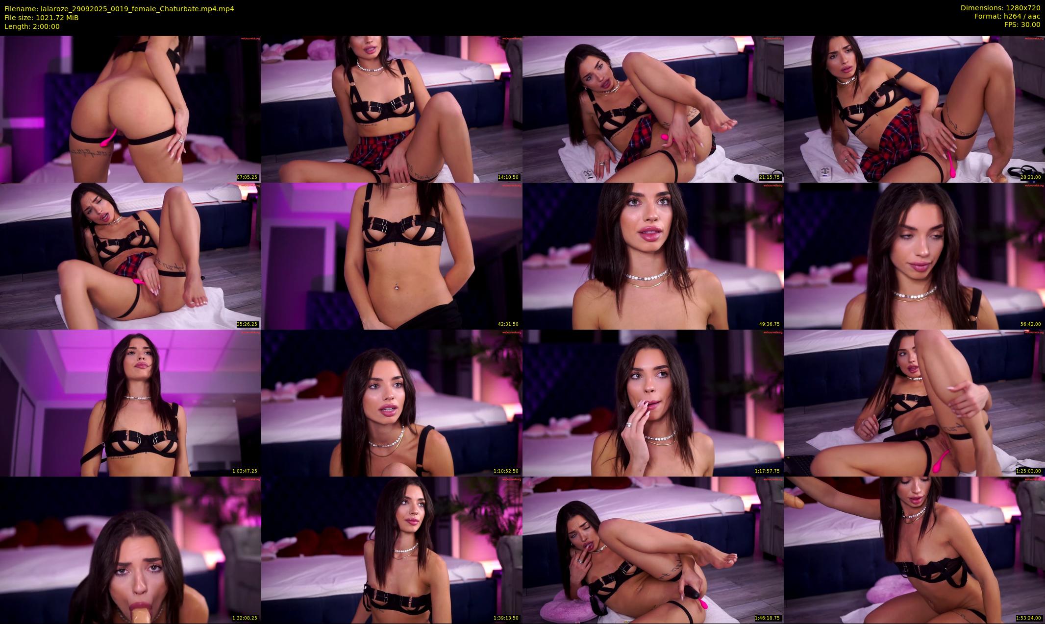 lalaroze — 120 minute Chaturbate female cam show recording, 720p, Sep 29, 2025