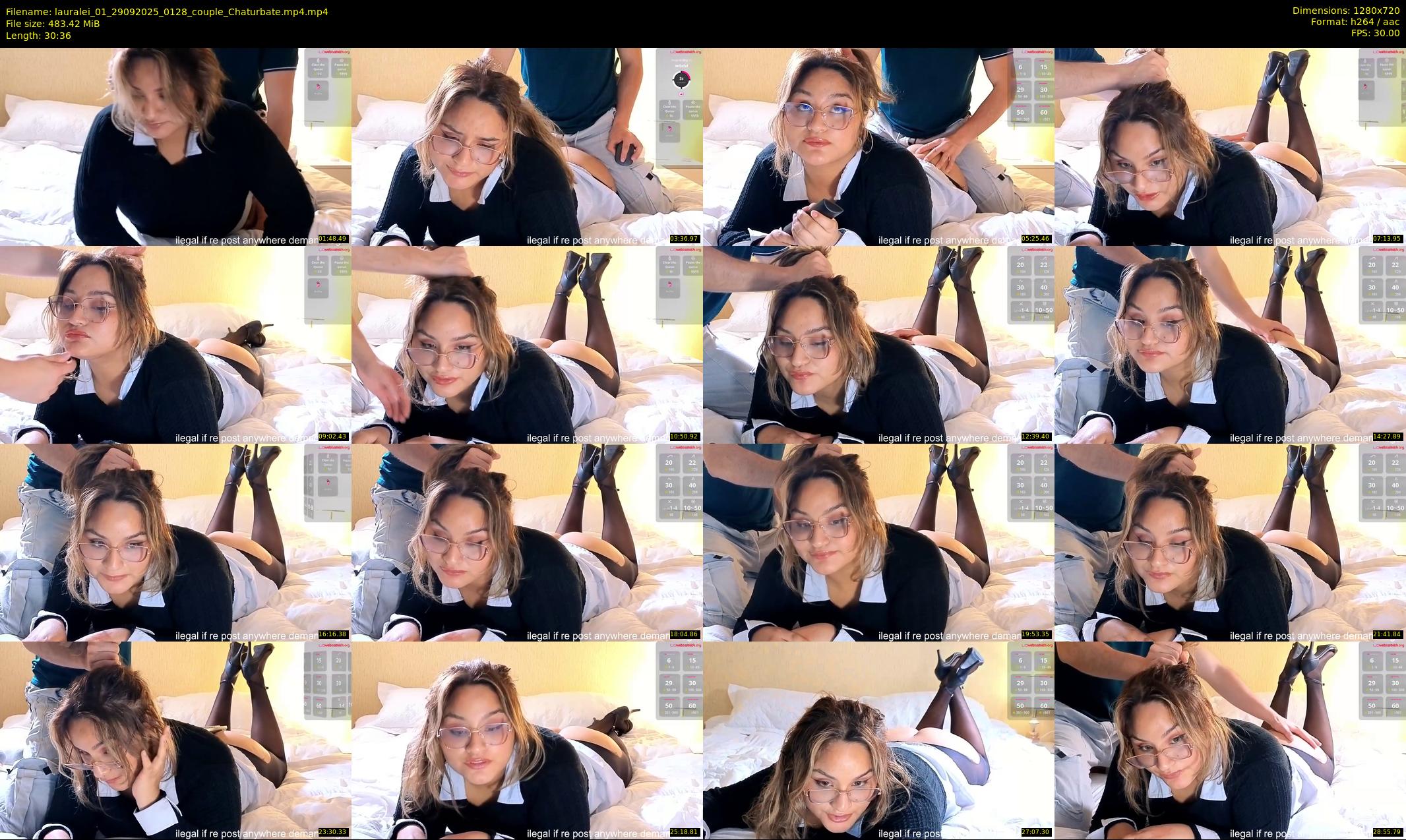 lauralei_01 — 31 minute Chaturbate couple cam show recording, 720p, Sep 29, 2025